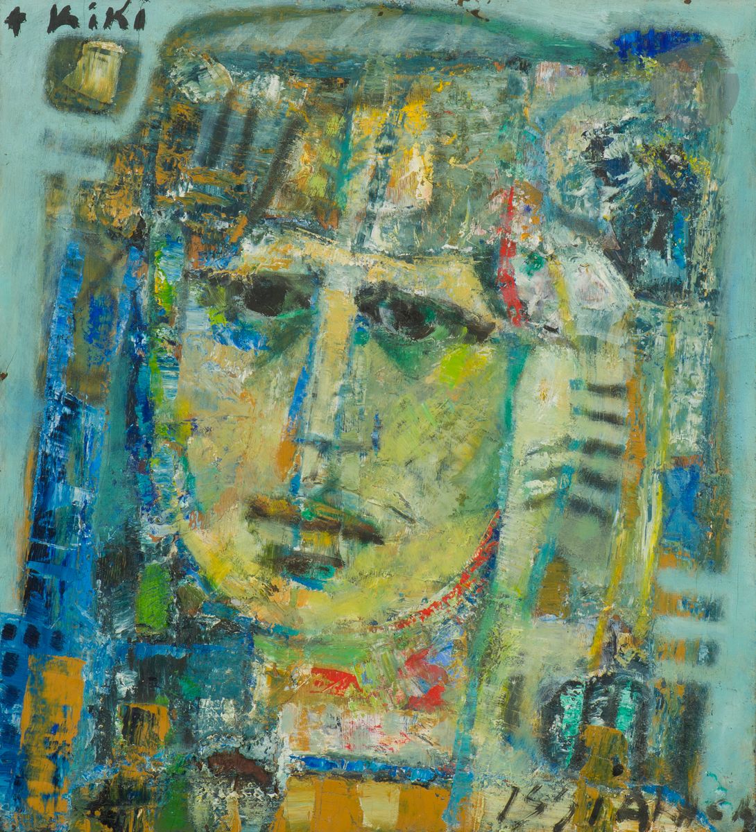 M'hamed ISSIAKHEM [algérien] (1928-1985)
Visage de femme
Huile sur panneau.
Signée en bas à droite.
Dédicacée " A Kiki ", frère de l'artiste, en haut à gauche.
44x40cm

Provenance :
Collection de Monsieur B. Alger. Par descendance.