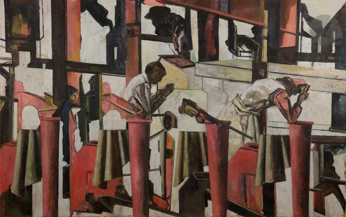 Marc-Antoine FEHR (né en 1953)
Les Études IV, 1994
Huile sur toile.
Signée et datée en bas à droite.
Signée et datée au dos.
210 x 332 cm

Provenance : 
Galerie Jan Krugier, Genève, n° K-D 1663 (étiquette au dos).

Exposition : 
Denis Prieur, Marc-Antoine Fehr, Jean-Baptiste Se?cheret, Ho?tel de Ville de Paris, Salle Saint-Jean, Paris, 14 septembre-25 octobre 1995.