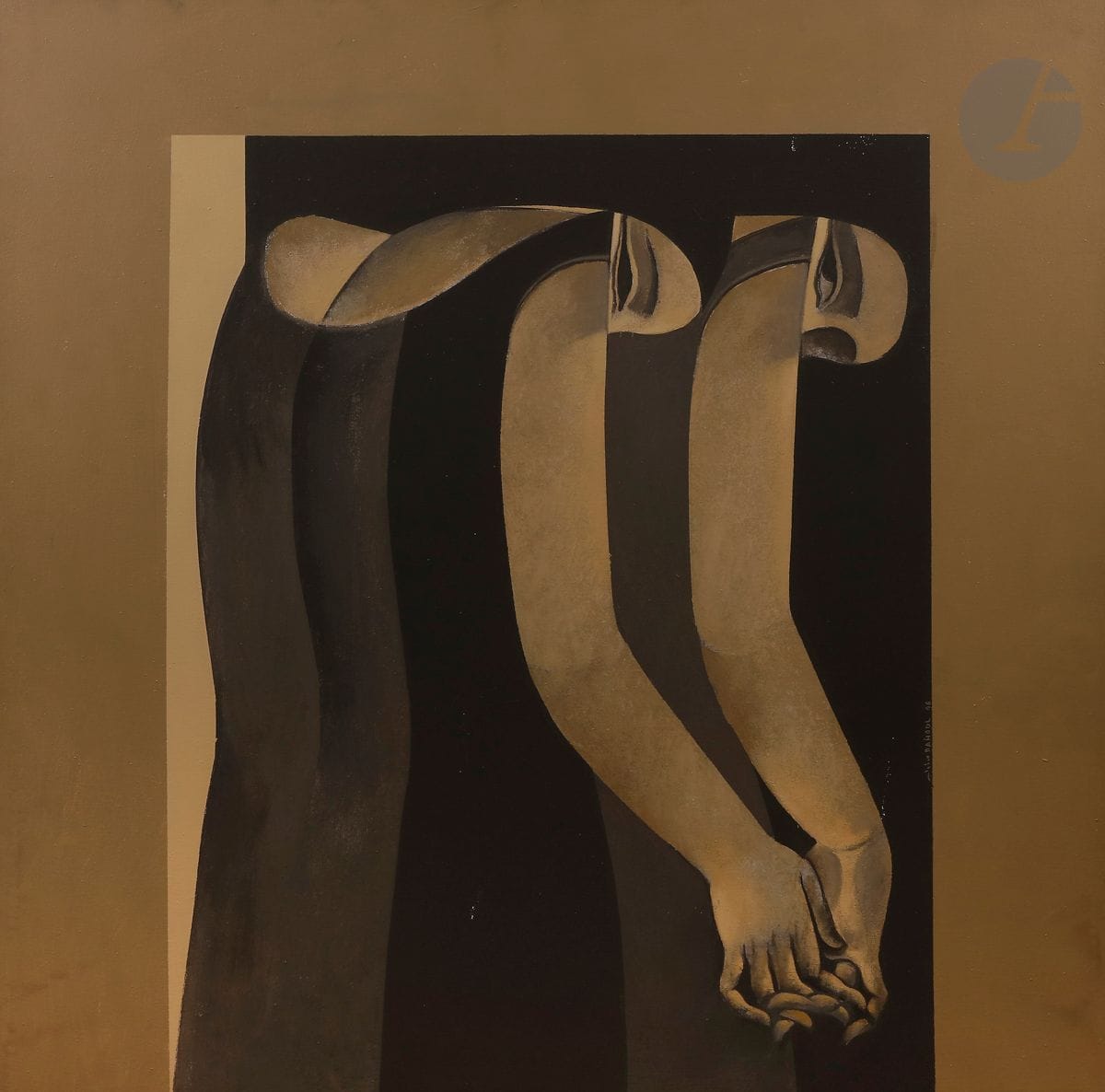 Safwan DAHOUL [syrien] (né en 1961)
Rêve, 2006
Acrylique sur toile.
Signée et datée sur la droite.
(Infimes usures).
120 x 120 cm

Provenance : 
Boutique Hotel, Art Gallery & Spa, Beyrouth, Liban. Acquis directement par l'actuel propriétaire auprès de cette dernière.

Bibliographie : 
Maymanah Farhat, Safwan Dahoul, Monographie de l'artiste, Ayyam Gallery, Beyrouth, Liban, 2009, reproduit page 258.