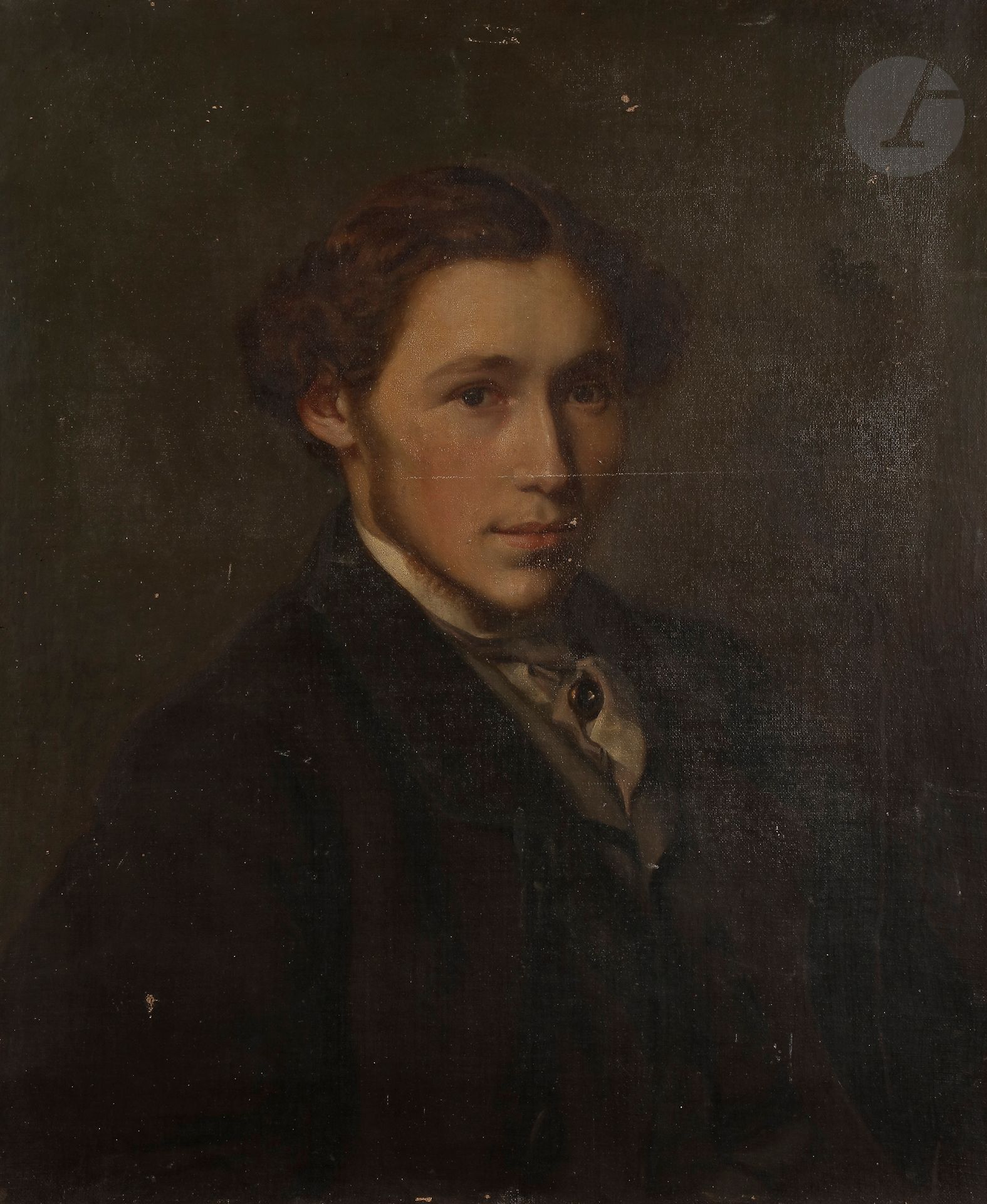 école française vers 1870
Portrait d’homme
Toile d’origine.
Sans cadre.
65 x 54 cm
Restaurations anciennes