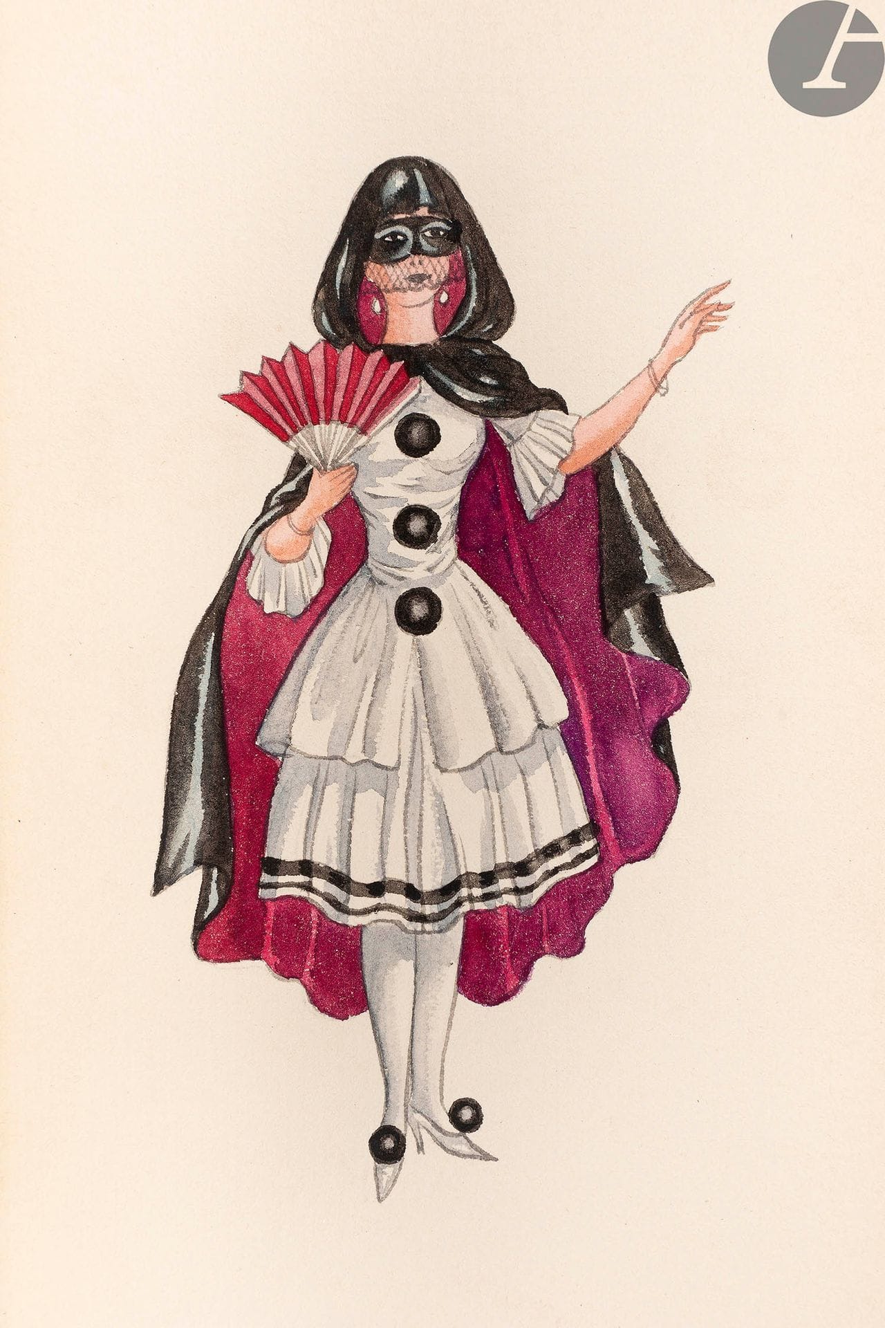 COLETTE.
La Femme cachée.
Paris : Ernest Flammarion, [1924]. — In-12, 181 x 114 : (2 ff.), 247 pp., (1 f.), couverture imprimée. Demi-maroquin violet à coins, filets dorés, dos à nerfs orné d’un motif central doré et mosaïqué, tête dorée, non rogné, couverture et dos conservés (R. Affolter - J. Augoyat sr).

Édition originale de ce recueil de nouvelles et de contes qui avaient été précédemment publiés dans la revue Le Matin entre le 19 novembre 1921 et le 20 janvier 1923.

« Ces textes constituent dans l’œuvre un ensemble unique par sa cohérence formelle et thématique. D’une longueur toujours égale […], chaque texte explore dans une grande économie de moyens stylistiques la face cachée de l’amour, sa part la plus sombre. Crimes, trahison, solitude, illusions sont au menu de ces « noires idylles » comme les nomment Claude Pichois et Alain Brunet » (Collection Colette commentée par Frédéric Maget, Bibliothèque Henri Clarac, Librairie Vignes, IV, 2019, n° 20).

EXEMPLAIRE UNIQUE, un des 400 sur papier vergé pur fil Lafuma (n° 221), ENRICHI DE 22 AQUARELLES ORIGINALES À PLEINE PAGE.

Ces aquarelles, situées au verso de chacun des faux titres des nouvelles, ne sont pas signées. D’une très belle facture, elles ont été certainement faites pour le duc de Massa dont l’ex-libris figure sur la première garde blanche.

Dos passé.
Provenance : Duc de Massa, avec ex-libris. - Lucien Chaffois, avec ex-libris.