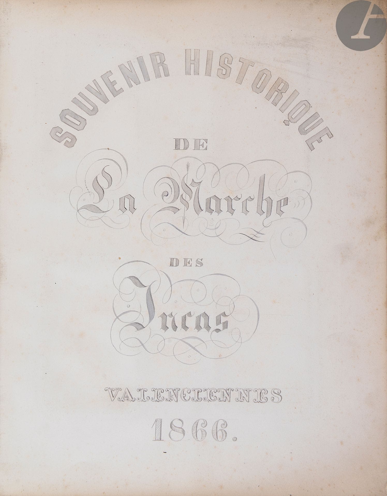 [NORTH]. [VALENCIENNES]. Historical memory of the Inca March. 
Photographic album, enhanced and colored photographs.
France, Valenciennes, 1866.

85 photographs mounted in an album, four views per hardback page

.

Dimensions of the album: 300 x 240 mm.
The Charitable Society known as "The Incas" was a carnival and philanthropic society more than Masonic founded in 1826. It organized a "march" on Ash Wednesday bringing together young people from Valenciennes and members of the society whose main goal was to relieve the poor. 

This album marked the 40th anniversary of the Society and the march organized from 17 to 19 June 1866. 
See: M.P. Dion, "La société des Incas: du Carnaval à la philanthropie", in Valentiana, no. 7, June 1991, pp. 53-60.







