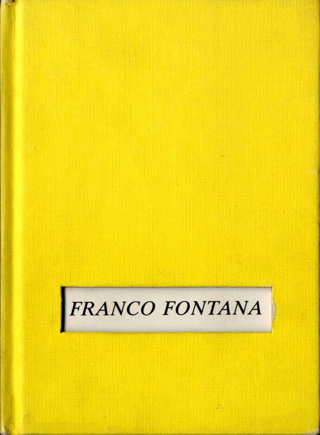 FONTANA, FRANCO (1933) [Signed]
Franco Fontana.
Paris Audiovisuel (Collection Passeport pour la Photographie), Paris, 1991.
In-16 (11,5 x 16 cm). Édition originale signée par Franco Fontana en page de garde, catalogue de l’exposition présentée à l’Espace photographique de la Ville de Paris du 19 septembre au 27 octobre 1991, 64 pp., 38 photographies en couleur pleine page ainsi qu’un portrait de Franco Fontana en noir et blanc par Giuseppe Pino au début du livre, texte de Guy Mandery en français et en anglais. Reliure cartonnée avec fenêtre de titrage (infime usure en bas du dos). 
Bien que publié en France, cet ouvrage ne figure pas dans les collections de la Bibliothèque Nationale de France.