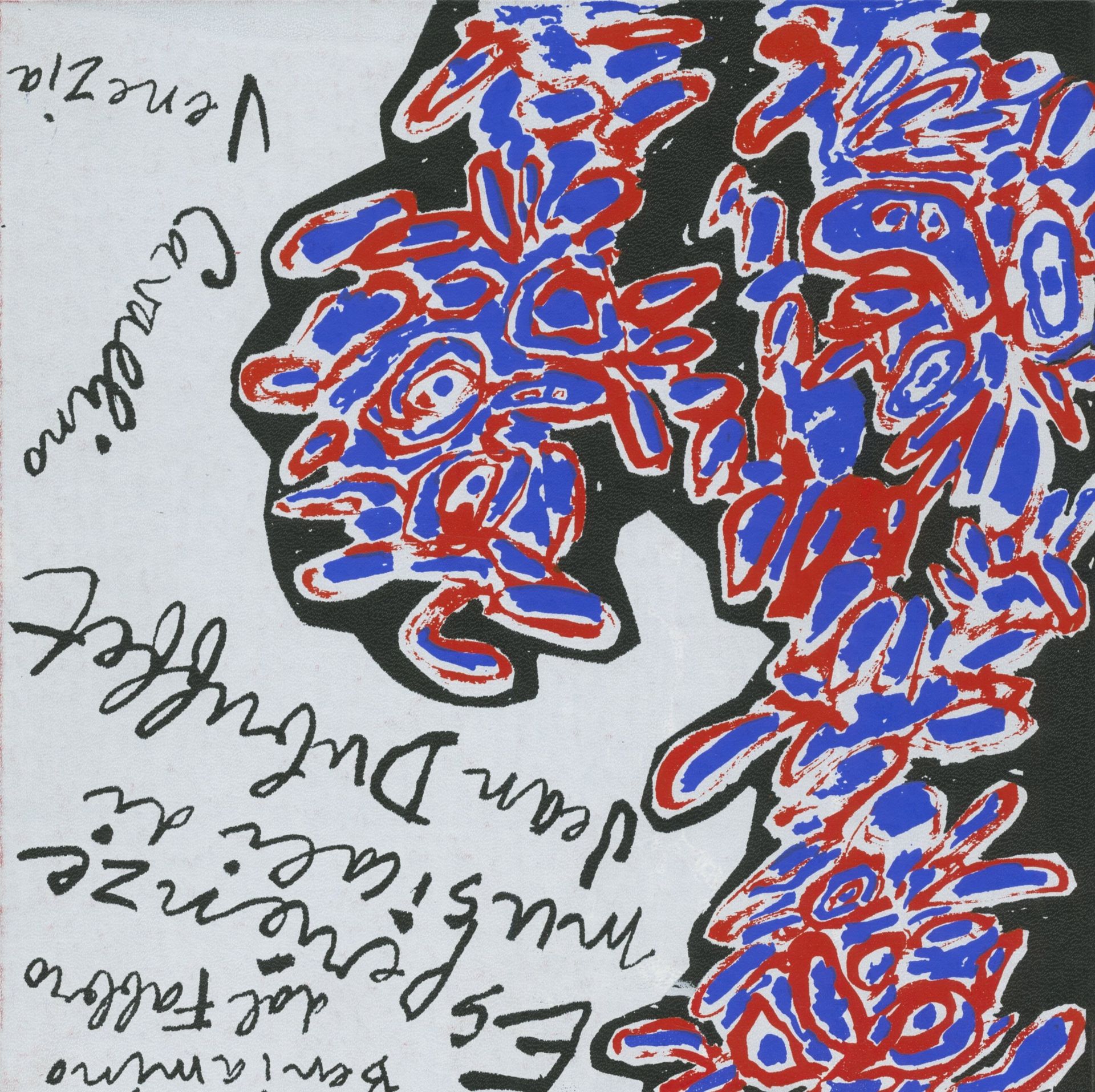DUBUFFET, JEAN (1901-1985)
Esperienze musicali di Jean Dubuffet.
Testo di Beniamino dal Fabbro.
Edizioni del Cavallino, Venezia, 1962.
In-8 (24 x 24 cm). Édition originale, tirée à 500 exemplaires numérotés. 44 pages. Texte en italien et en français de Beniamino dal Fabbro. Couverture rigide illustrée, sous coffret souple d'éditeur rouge. Exemplaire parfaitement neuf.