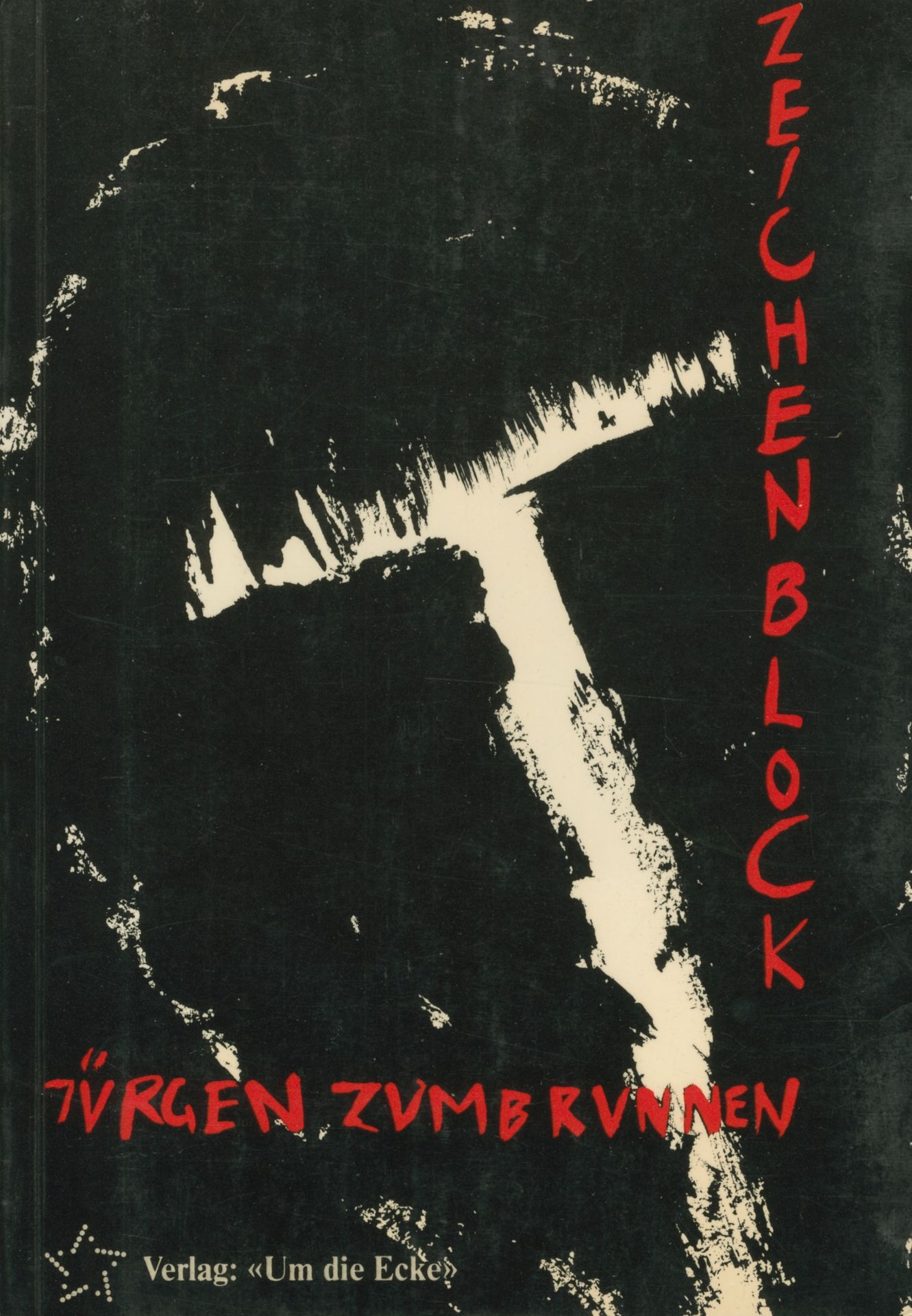 ZUMBRUNNEN, JÜRGEN (196) [Signed]
Zeichenblock.
Verlag Um die Ecke, Zürich, 1983.
In-8 (22 x 15 cm). Édition originale de tête, tirée à 60 exemplaires numérotés, accompagnée d'une gravure originale. Ex. n° 4/60. Couverture souple illustrée, à rabat.