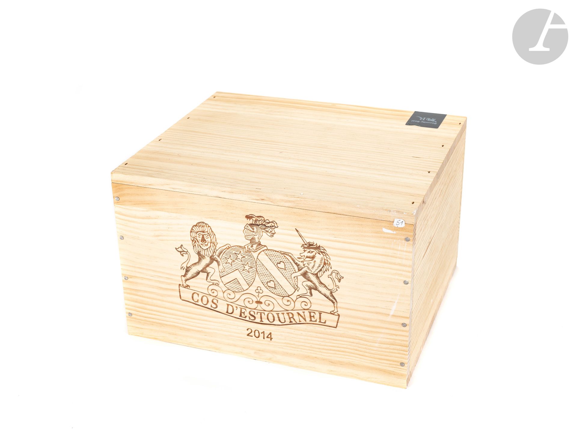 6 B CHÂTEAU COS D'ESTOURNEL (Caisse Bois d'origine), GCC2 Saint-Estèphe, 2014