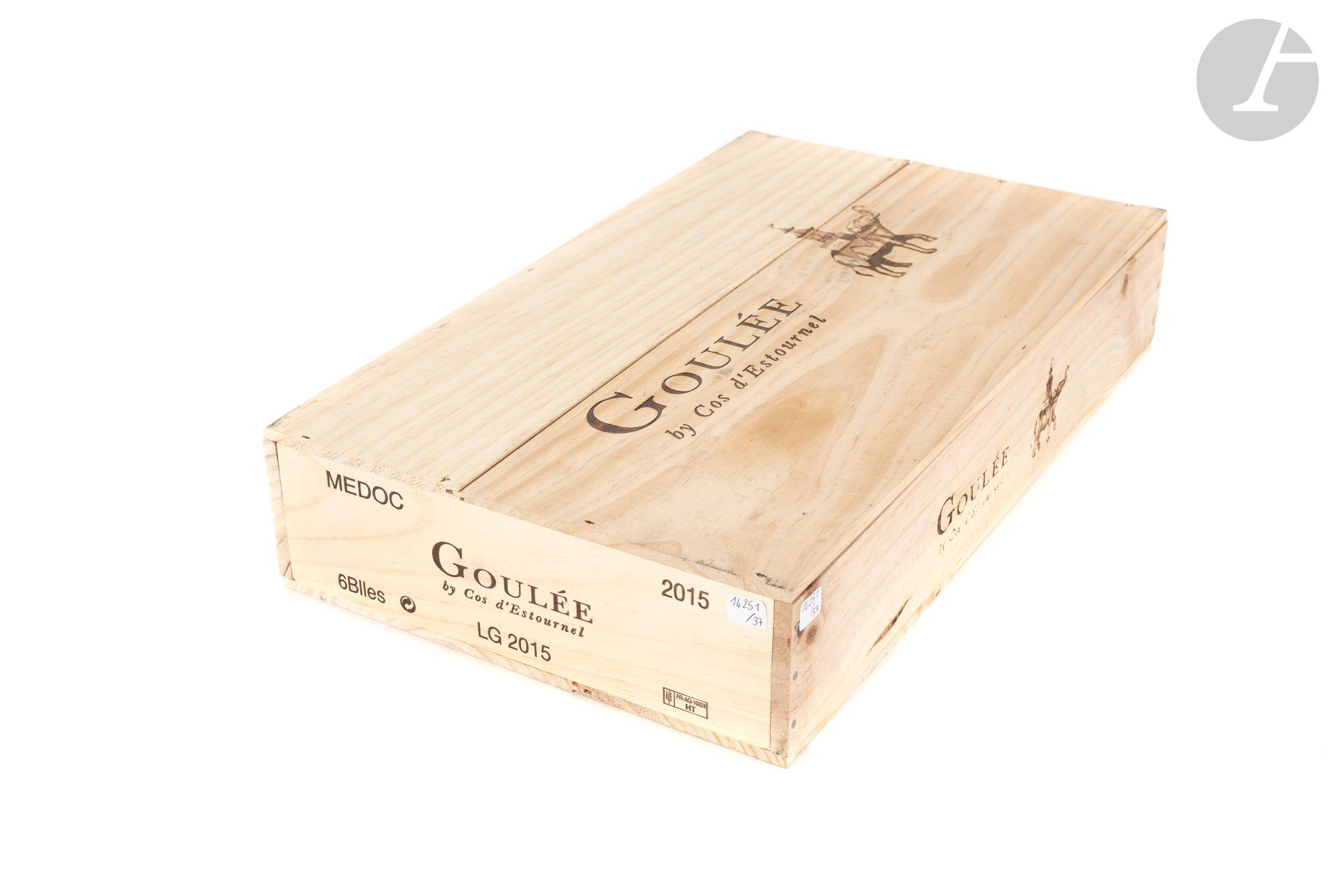 6 B GOULÉE BY COS D'ESTOURNEL (Caisse Bois d'origine), Médoc, 2015