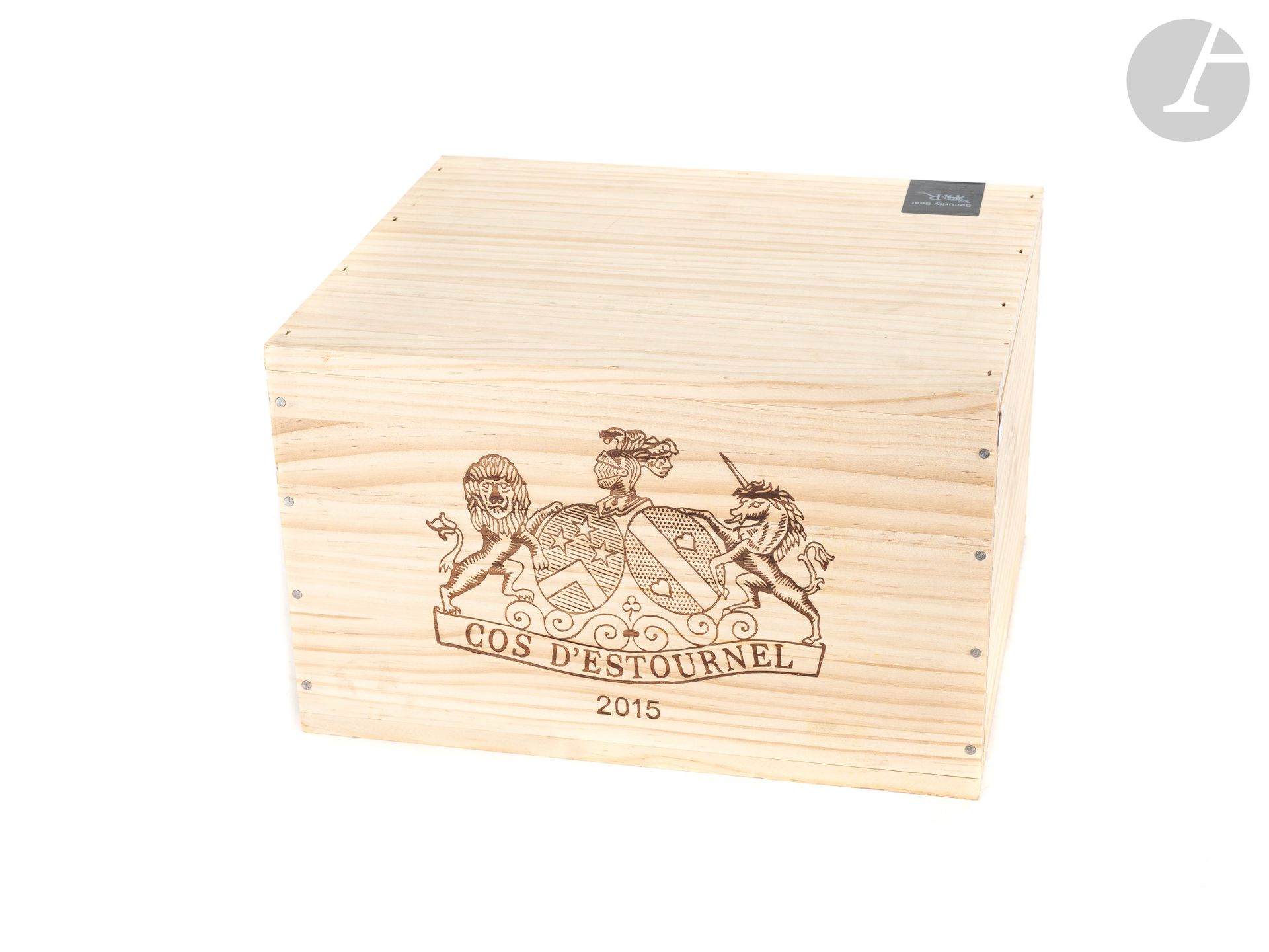 6 B CHÂTEAU COS D'ESTOURNEL (Caisse Bois d'origine), GCC2 Saint-Estèphe, 2015