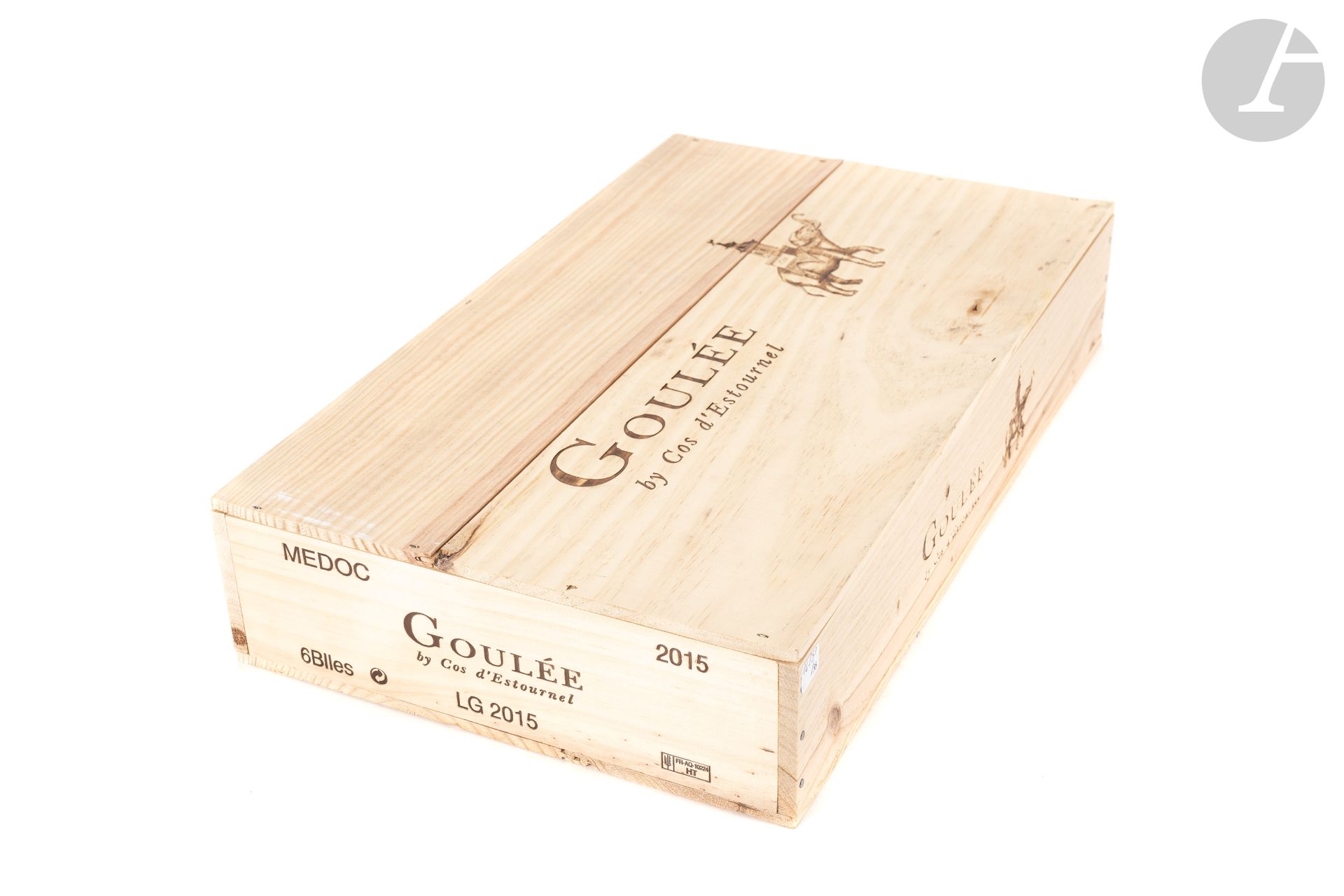 6 B GOULÉE BY COS D'ESTOURNEL (Caisse Bois d'origine), Médoc, 2015