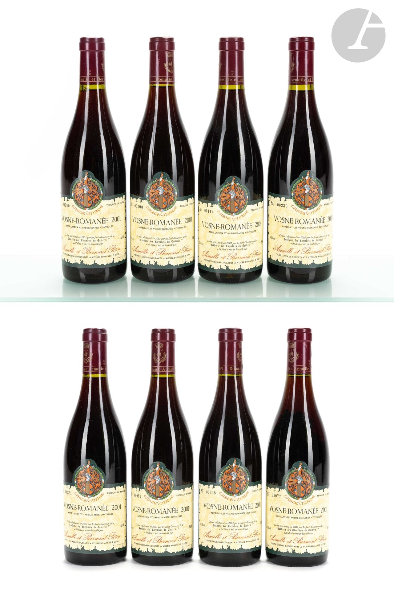 8 B VOSNE-ROMANÉE TASTEVINÉ, Armelle et Bernard Rion, 2001
