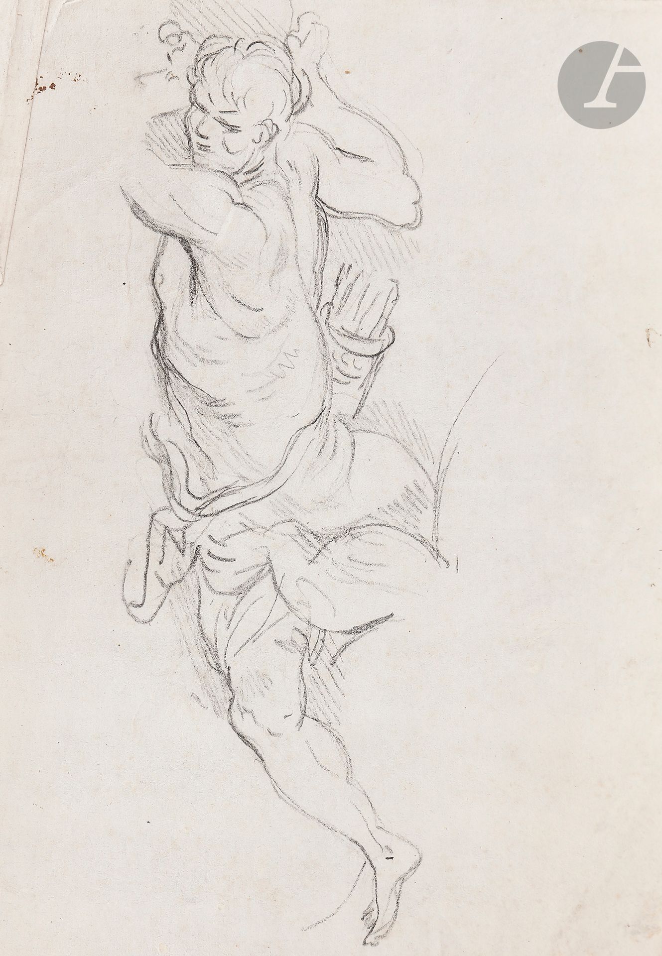 17th century FRENCH SCHOOL

Man with a quiver

Black stone.

(Bending and fading).

23,5 x 18 cm