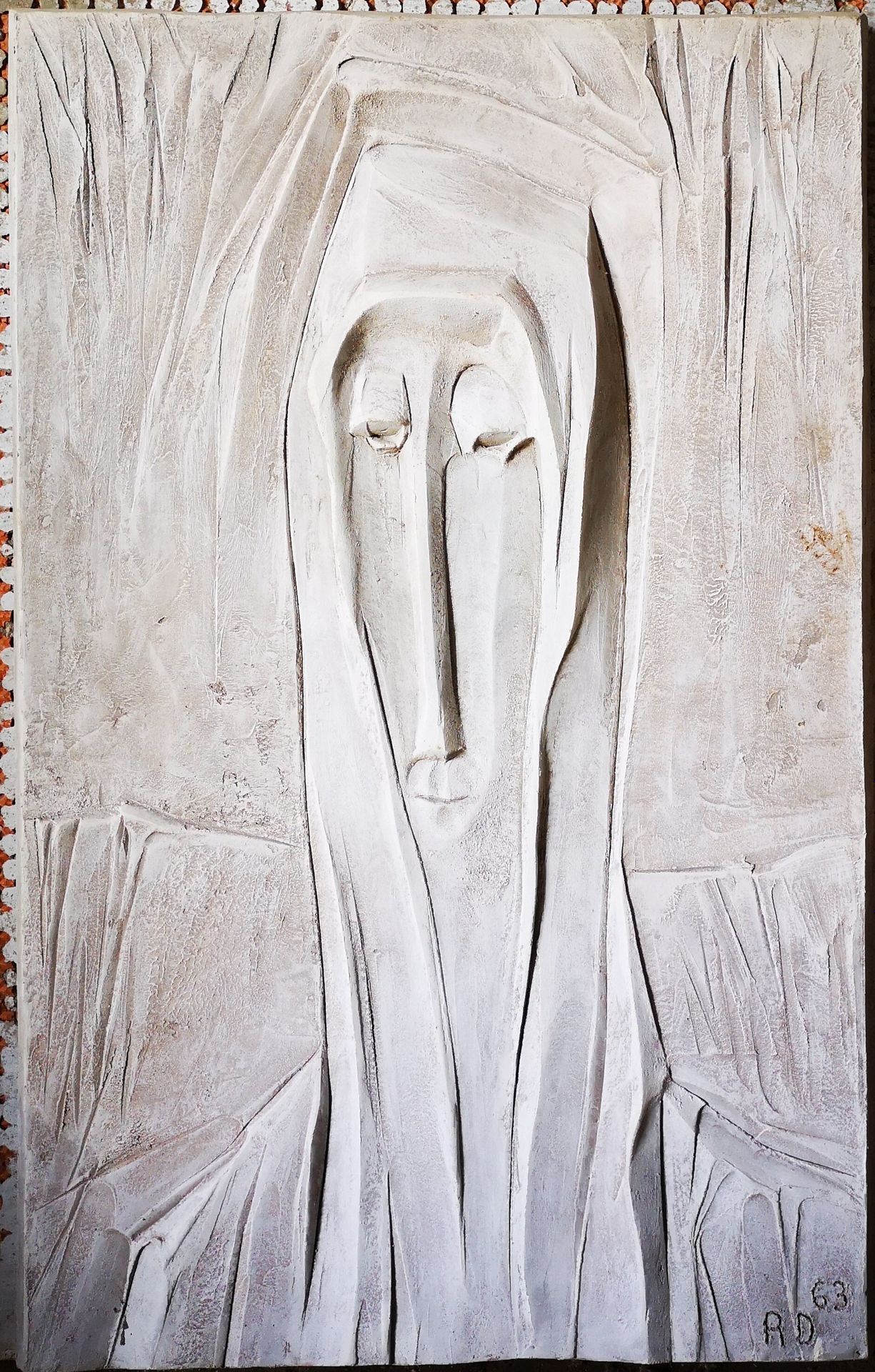 Roger DESSERPRIT (1923-1985)

Portrait de femme, 1963

Bas-relief en ciment.

Monogrammé et daté en bas à droite.

100 x 63 cm