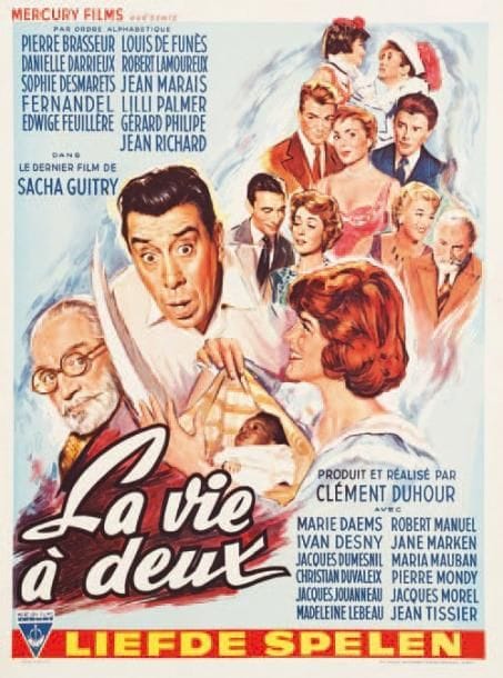 D'après J. MASCII
Affiche pour le film La Vie à deux, 1958. Affichette belge impr. par Maurice Panneels à Bruxelles. 50 x 37 cm (entoilée).
