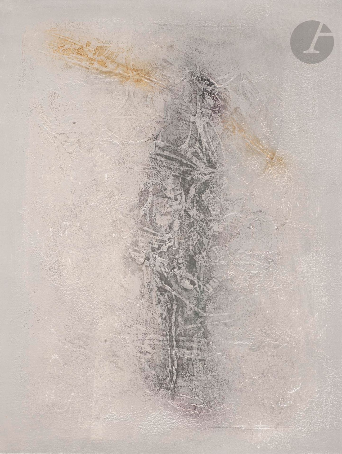 Abdallah BENANTEUR (Algérie-France, 1931-2017)
Pour Pollock, 1982
Eau-forte sur zinc.
Signée, titrée et annotée EA.
39,4 x 29,8 cm

Zinc plate etching.
Signed, titled and annotated EA.

Bibliographie :
Claude Lemand, Benanteur, Œuvres graphiques, Volume 2, Paris, 2005, p. 73.

Provenance :
Don de Claude et France Lemand.