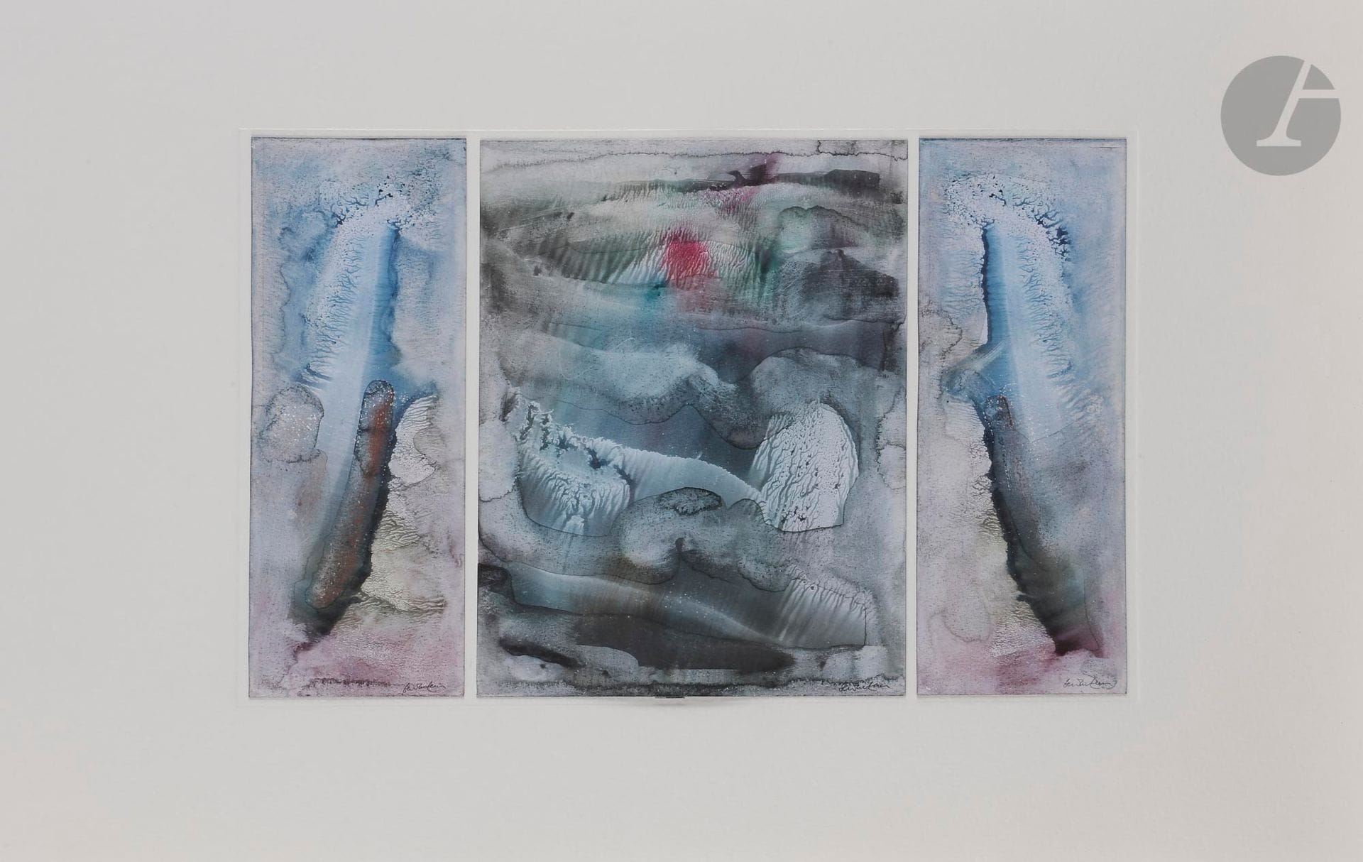 Abdallah BENANTEUR (Algérie-France, 1931-2017)
Etna 2, 2003
Aquarelle - Triptyque.
Signées.
20 x 34,5 cm

Watercolour - Triptych. 
Signed. 

Provenance :
Don de Claude et France Lemand.
