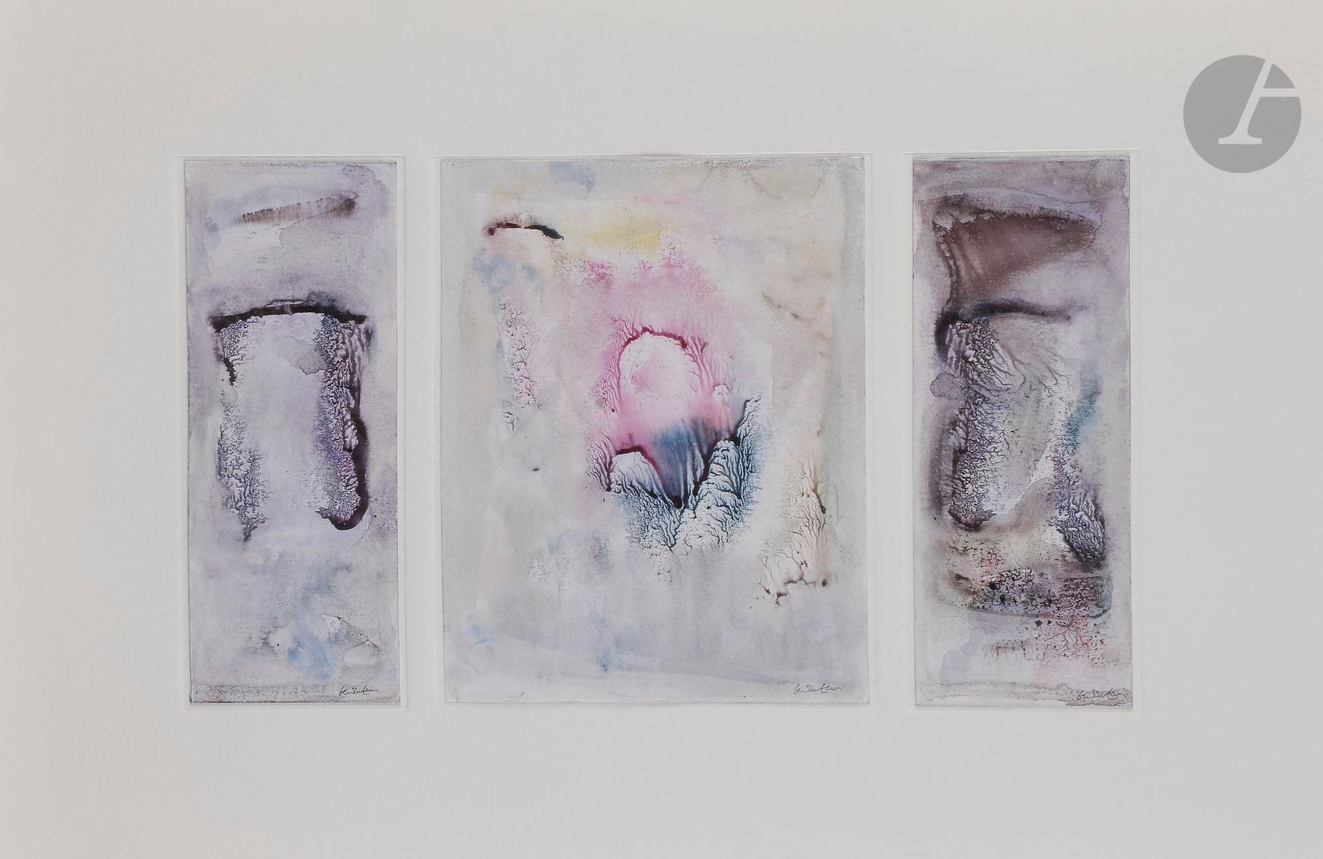 Abdallah BENANTEUR (Algérie-France, 1931-2017)
Etna 1, 2003
Aquarelle - Triptyque.
Signées.
20 x 34,5 cm.

Watercolour - Triptych. 
Signed.

Provenance :
Don de Claude et France Lemand.