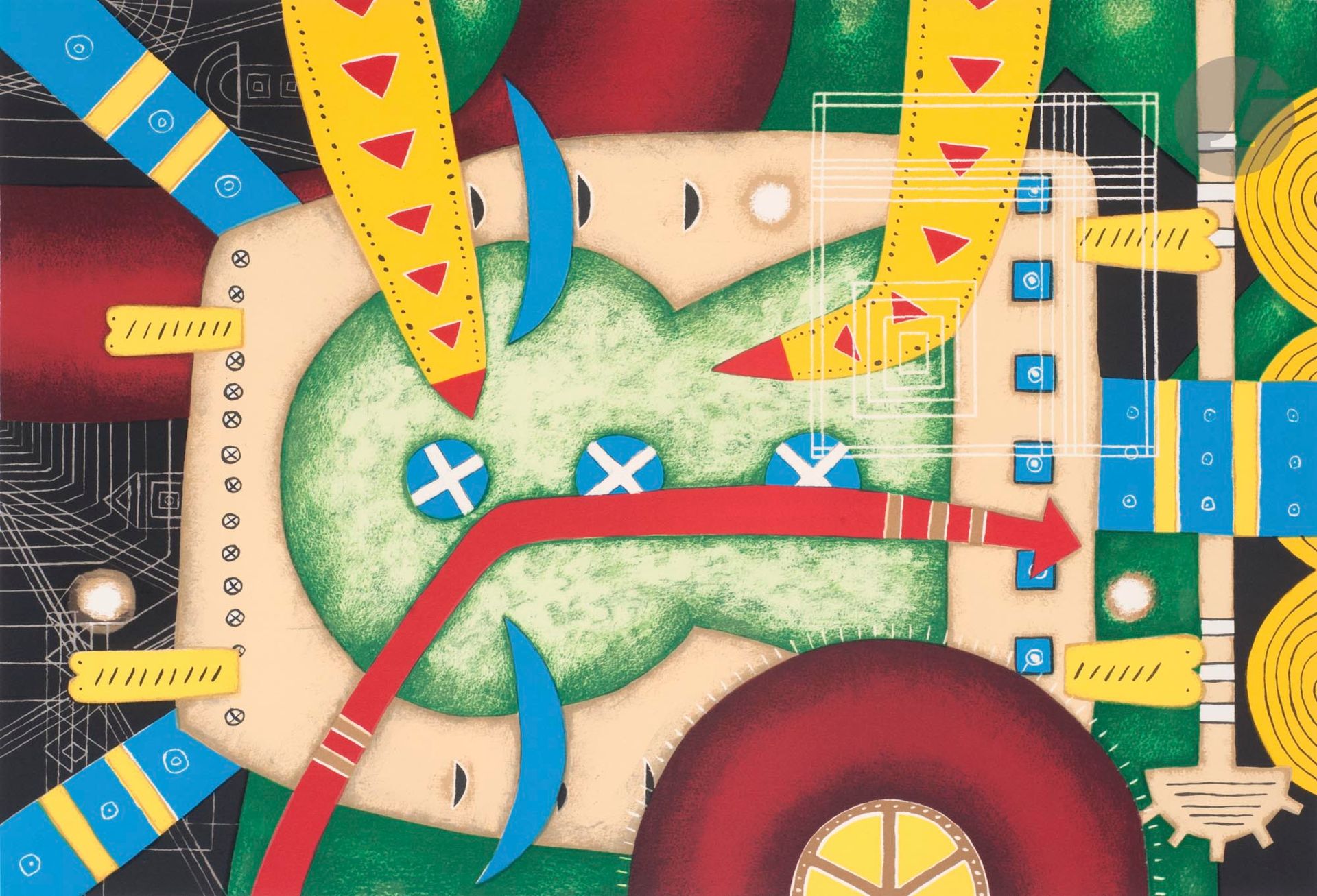 Manabu KOCHI (Japon-France, né en 1954)
Spiritualité 3. La dimension spirituelle, 1991.
Lithographie sur papier Arches.
Signée, datée, titrée et numérotée 115/120.
76 x 56 cm

Lithograph on Arches paper.
Signed, dated, titled and numbered 115/120.

Bibliographie :
- Kochi, La révélation de l'énergie, Claude Lemand, Paris, 1991, p. 45.
- Kochi, Works, Gallery Okinawa, Tokyo, 1997, p. 57.

Provenance :
Don de Claude et France Lemand.