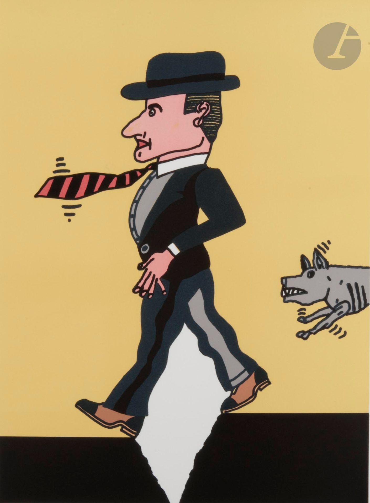 Antonio Seguí (Argentine-France, né en 1934)
Ojo al perro, 2010
Lithographie.
Signée, datée et annotée EA.
Tirage limité à 50 exemplaires.
65 x 47 cm

Lithograph.
Signed, dated and annotated EA.
Limited edition of 50 + Artist's proof.

Provenance :
Don de l'artiste.
