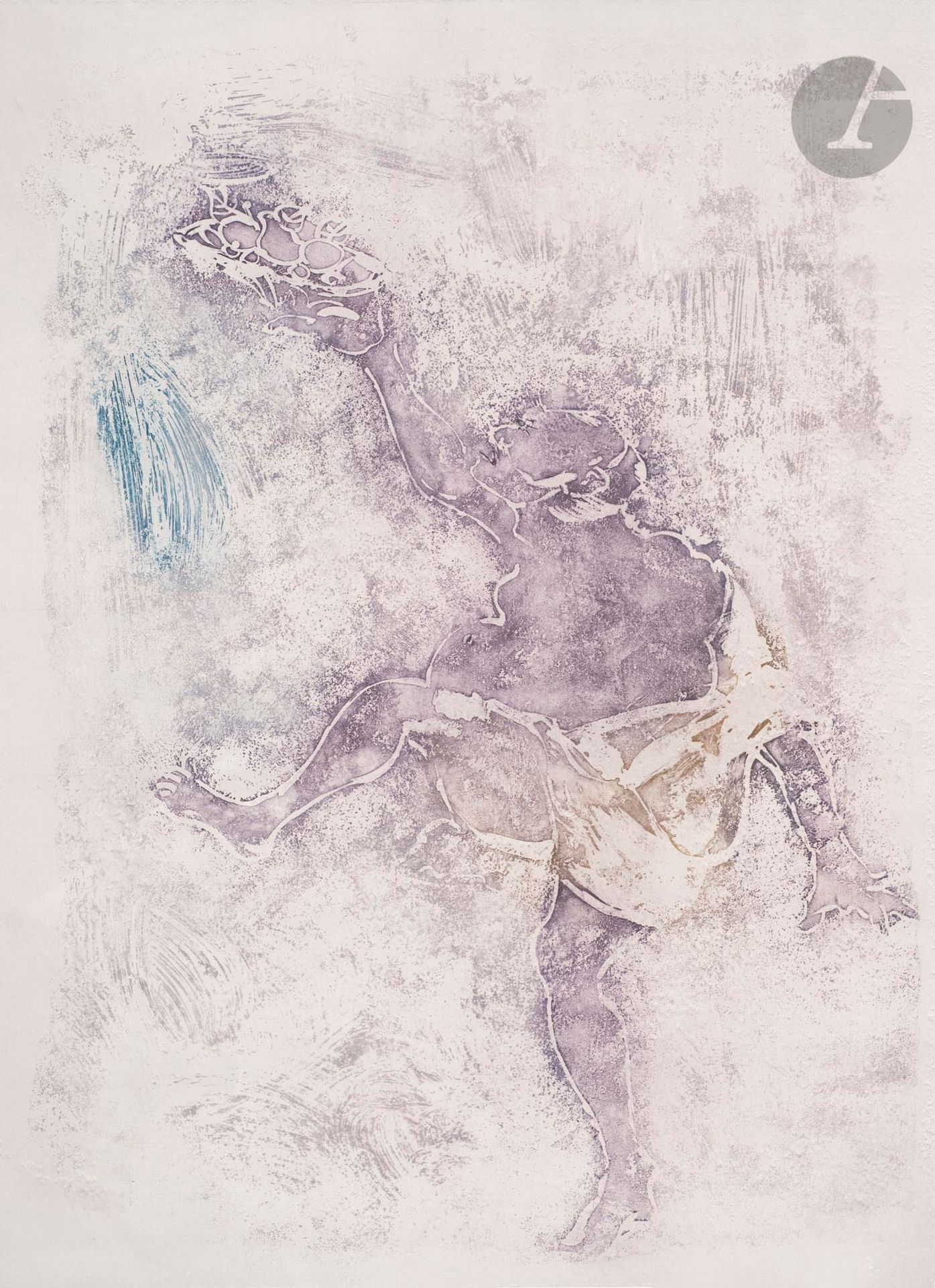 Abdallah BENANTEUR (Algérie-France, 1931-2017)
L'Offrande, 1985
Eau-forte sur zinc.
Signée, titrée et numérotée 8/25.
34,7 x 25 cm

Zinc plate etching.
Signed, titled and numbered 8/25.

Bibliographie :
Claude Lemand, Benanteur, Œuvres graphiques, Volume 2, Paris, 2005, p. 94.

Provenance :
Don de Claude et France Lemand.