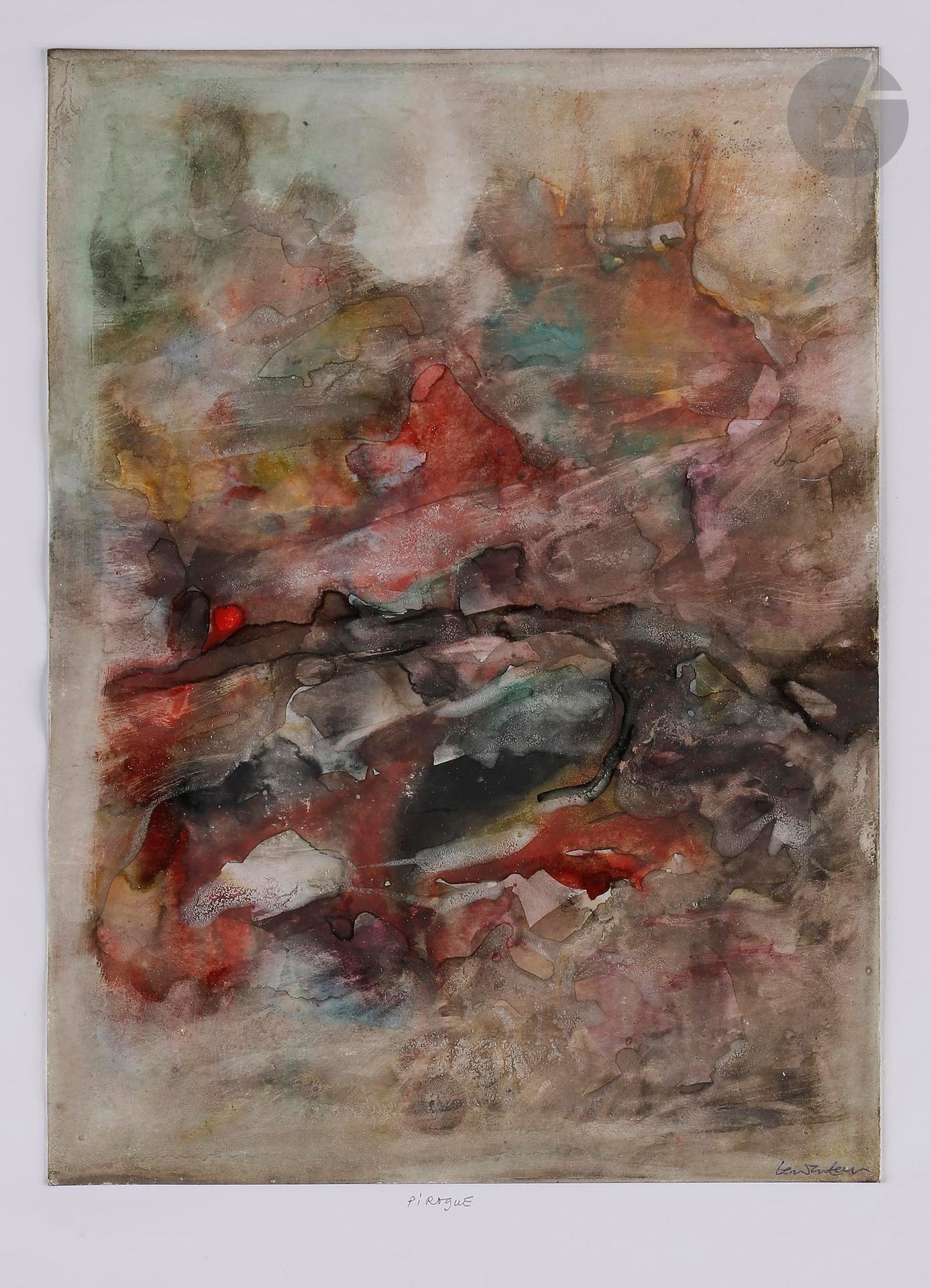 Abdallah BENANTEUR (Algérie-France, 1931-2017)
Pirogue, 1998
Aquarelle sur papier fort.
Signée et titrée.
22 x 16 cm

Watercolour on heavy paper.
Signed and titled.

Provenance :
Don de Claude et France Lemand.