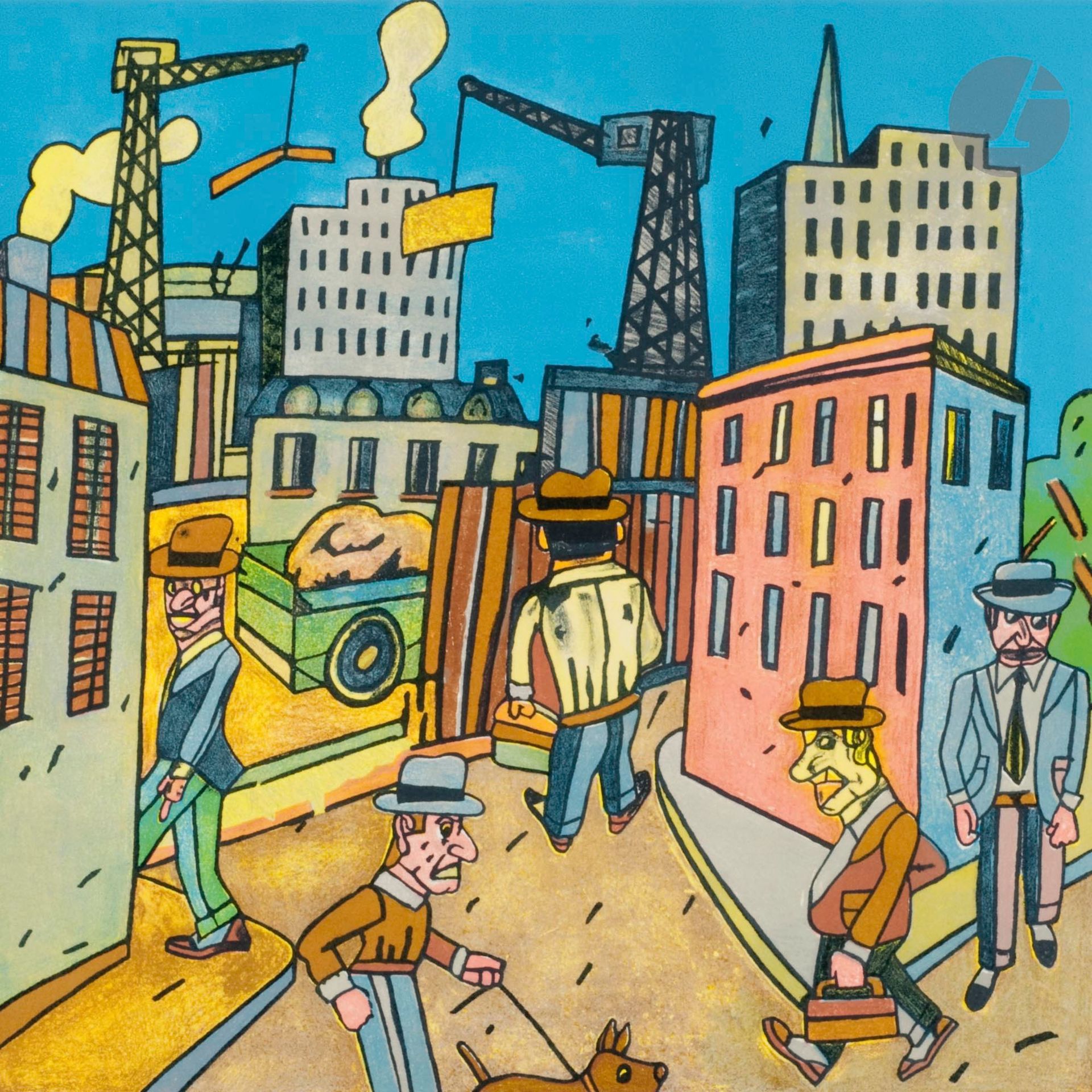 Antonio Seguí (Argentine-France, né en 1934)
Construcción, 2002
Lithographie.
Signée, datée et annotée EA.
65 x 63 cm

Lithograph.
Signed, dated and annotated EA. 

Provenance :
Don de l'artiste.