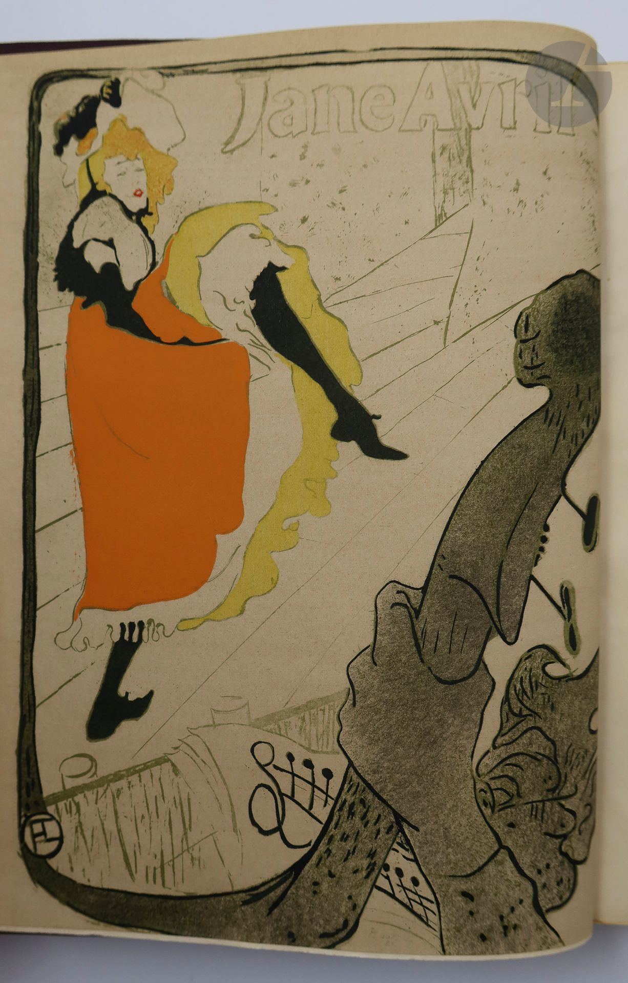 JOYANT (Maurice).
Henri de Toulouse-Lautrec. 1864-1901.
Paris : H. Floury, 1927. — 2 volumes in-4, demi-chagrin bordeaux à coins, dos à nerfs, non rogné, couverture conservée (Minos).
Édition originale recherchée de cet ouvrage de référence sur Toulouse-Lautrec, comprenant de nombreuses reproductions en noir dans le texte et à pleine page ainsi que plusieurs hors-textes dont certains en couleurs. Le premier volume est consacré aux dessins, estampes et affiches, alors que le second concerne les peintures.

Exemplaire du tirage courant. Fentes et craquelures aux charnières, frottements d'usage. Manques aux coiffes du second volume.
