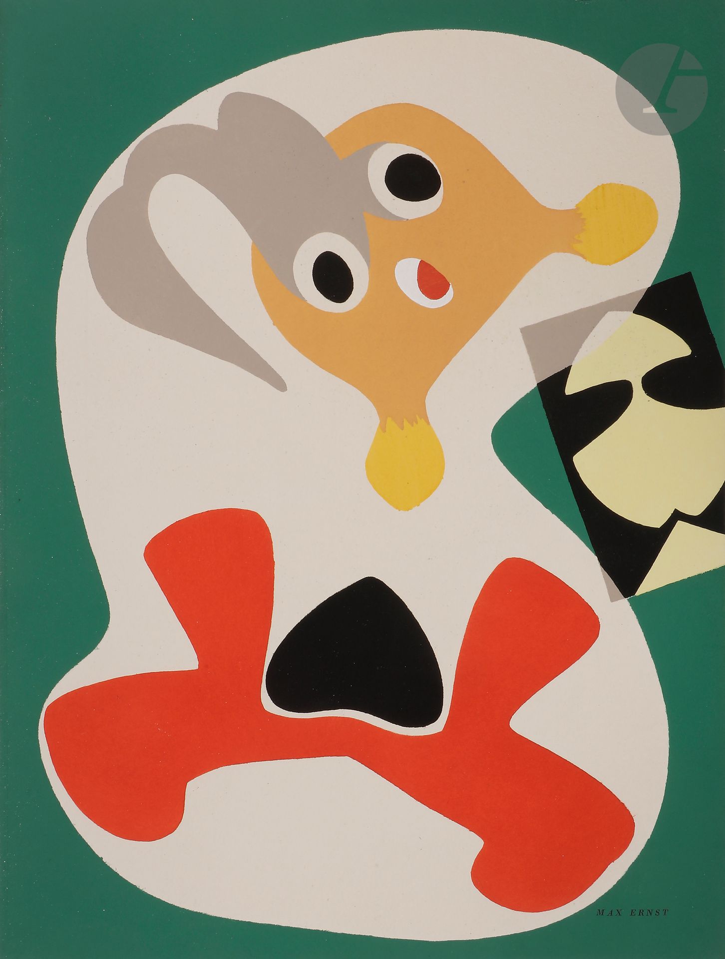 [REVUE].
Cahiers d'art. 24e année. 1949. N° 1 [et 2].
Paris : « Cahiers d'art », 1949. — 2 volumes in-4, brochés.
Ensemble des 2 numéros parus en 1949 de cette célèbre et luxueuse revue d'art dirigée par Christian Zervos. On y trouve des articles divers touchant aussi bien l'art sumérien que les œuvres de Joan Miró, Fernand Léger, Picasso, etc.

Outre de nombreuses reproductions en noir dans le texte et à pleine page, on peut relever pour le premier numéro une couverture illustrée en couleurs par Joan Miró et deux planches, soit une aquarelle de Fernand Léger reproduite au pochoir, et une reproduction en lithographie d'une composition de Miró. Le second numéro est illustré d'une couverture en couleurs de Fernand Léger et d'une composition reproduite au pochoir de Max Ernst.

Exemplaires très bien conservés. Le premier numéro est enrichi du feuillet volant de « Mise en garde des écrivains d'art désireux de publier des œuvres de Picasso allant de 1908 à 1914 ».