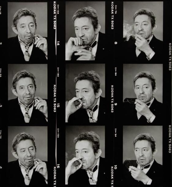 Michel Giniès (né en 1952)
9 x Gainsbourg. 1986. Epreuve jet d'encre sur papier fine art, montée sur aluminium et cadre, signée au verso du support. Etiquette de titre et étiquette d'exposition au verso. 47,5 x 43,5 cm. 