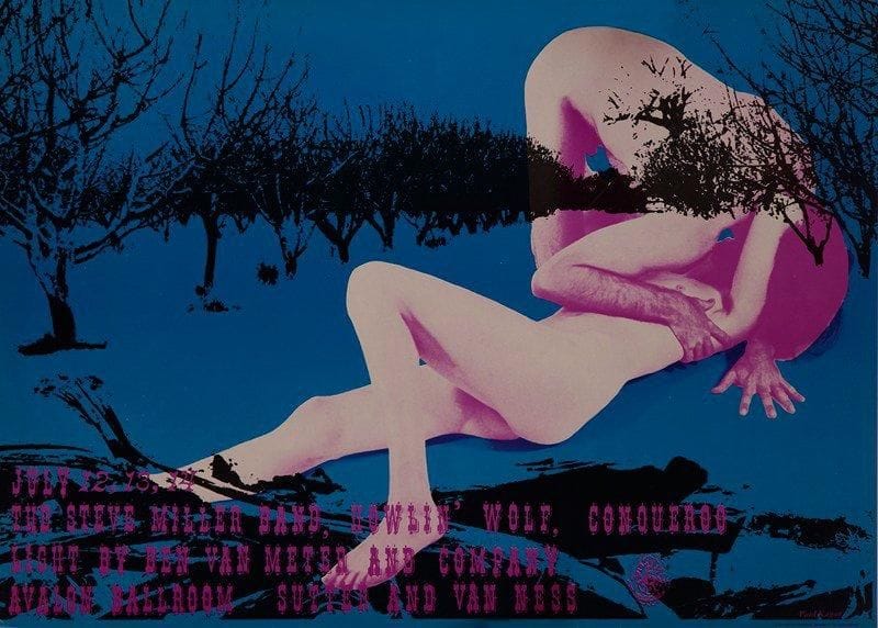 Paul KAGAN
The Steve Miller Band - >The Family Dog, 1968. Non entoilée. B.E. 36 x 50.5 cm
