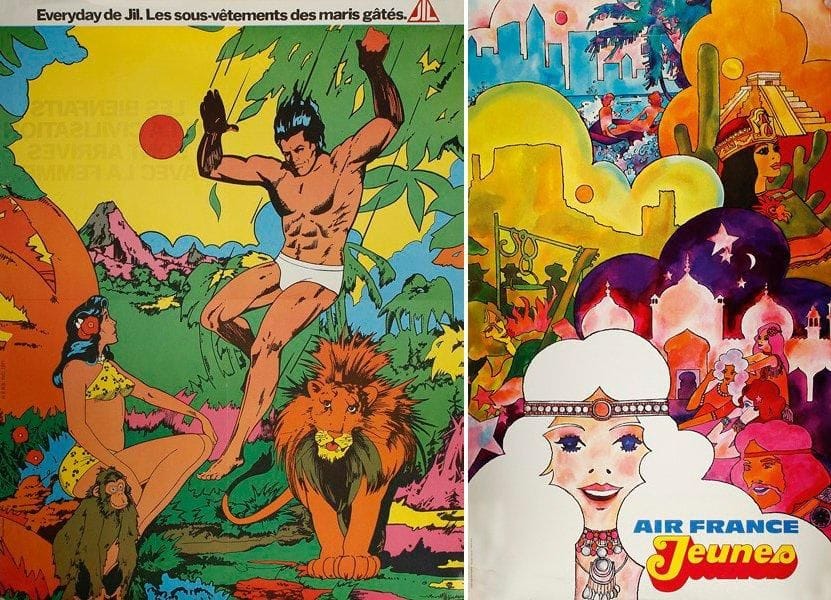 ANONYME
Everyday de Jil - Air France Jeune. 2 affiches non entoilées. B.E. 62.5 x 48 cm et 100 x 62.5 cm.