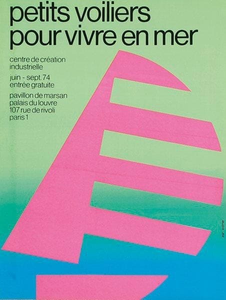 Jean WIDMER
CCI Petits voiliers pour vivre en mer, 1974. Non entoilée. B.E. (salissures) 65 x 50 cm 
