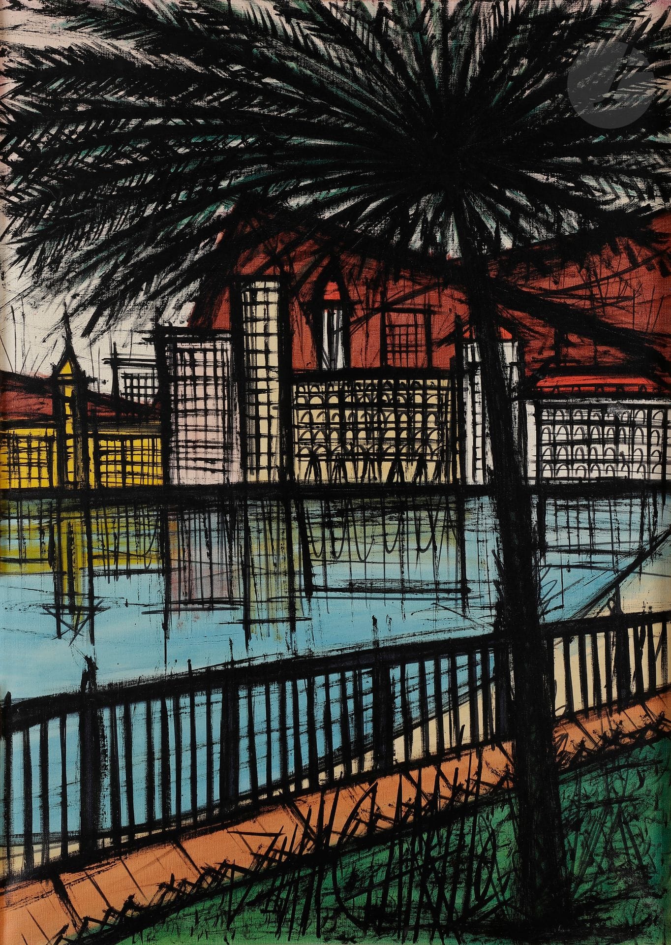 Juan CARRILLO (né en 1937)
Paysage méditerranéen, 1970
Huile sur toile.
Signée en pied.
Signée, datée et titrée au dos.
92 x 65 cm