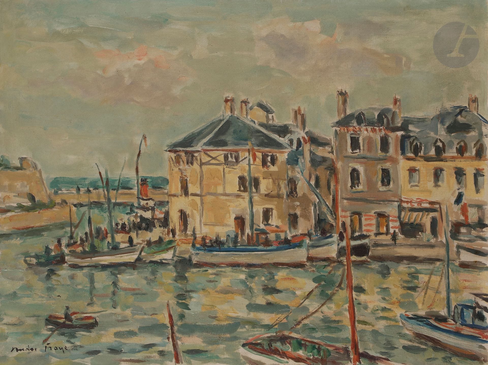 André FRAYE (1887-1963)
Belle-Île, le port de Le Palais
Huile sur toile.
Signée en bas à gauche.
46 x 61 cm