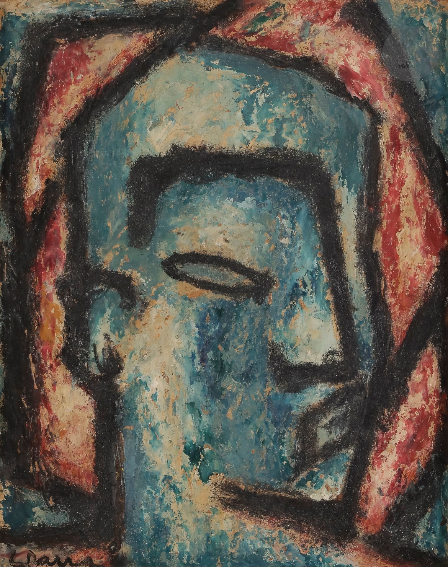 Ginés PARRA (1896-1960)
Tête d'homme
Huile sur isorel.
Signée en bas à gauche.
41 x 33 cm