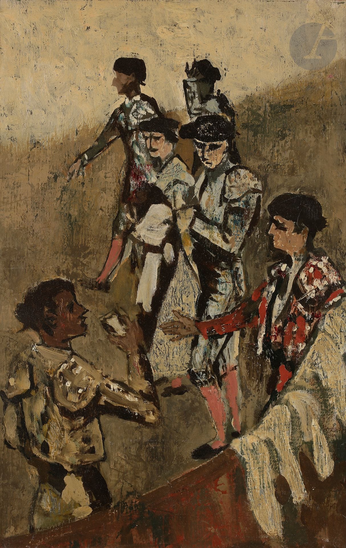 Roland OUDOT (1897-1981)
Étude pour les toréadors
Huile sur toile.
Non signée.
41 x 27 cm