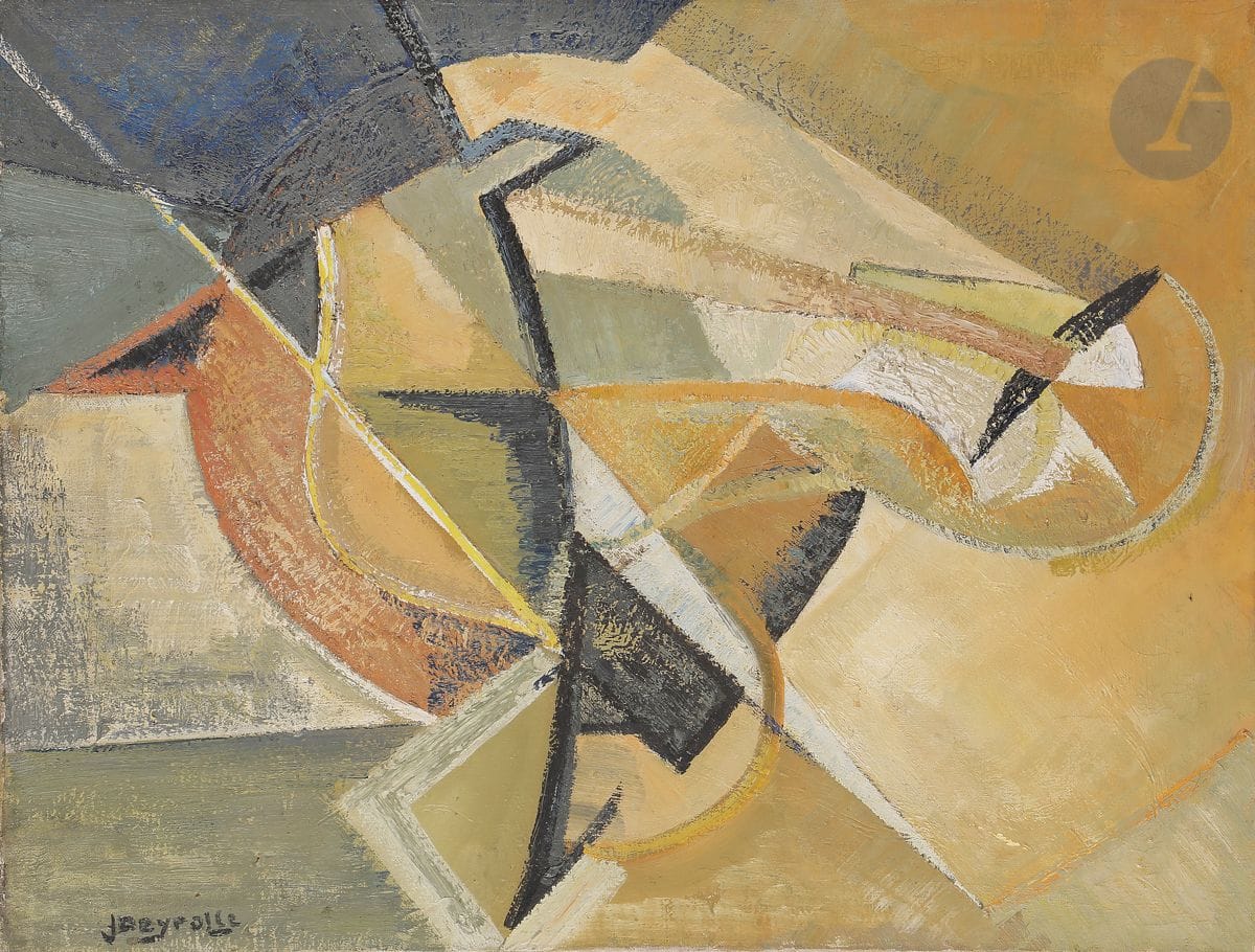 Jean DEYROLLE (1911-1967
)In common, 1946-47Oil
on canvas.
Signed lower left.
Signed, titled and numbered on the back.
50 x 65 cmBibliography

:
Georges Richar-Rivier, Jean Deyrolle, Catalogue Raisonné : œuvre peint 1944-1967, Édition Cercle d'art, 1992, n°47.19, p. 88 (not reproduced)



.





Provenance: 
Jean Pollac Collection.










