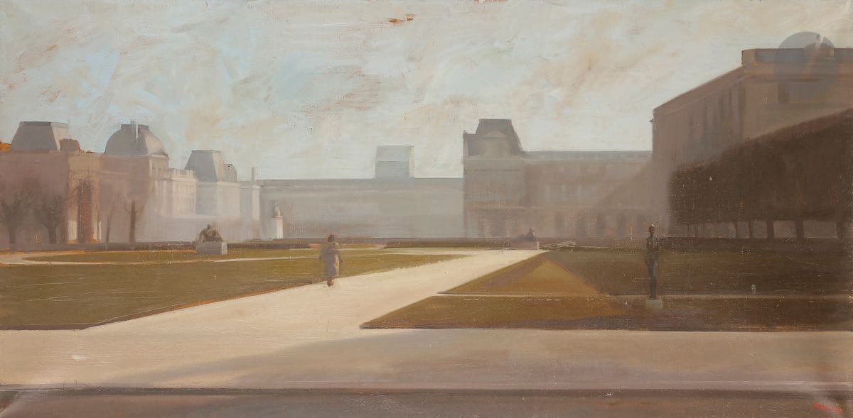 
François BARD (né en 1959)



Les Jardins du Louvre, 1984



Huile sur toile.



Signée et datée en bas à droite.



40 x 80 cm
