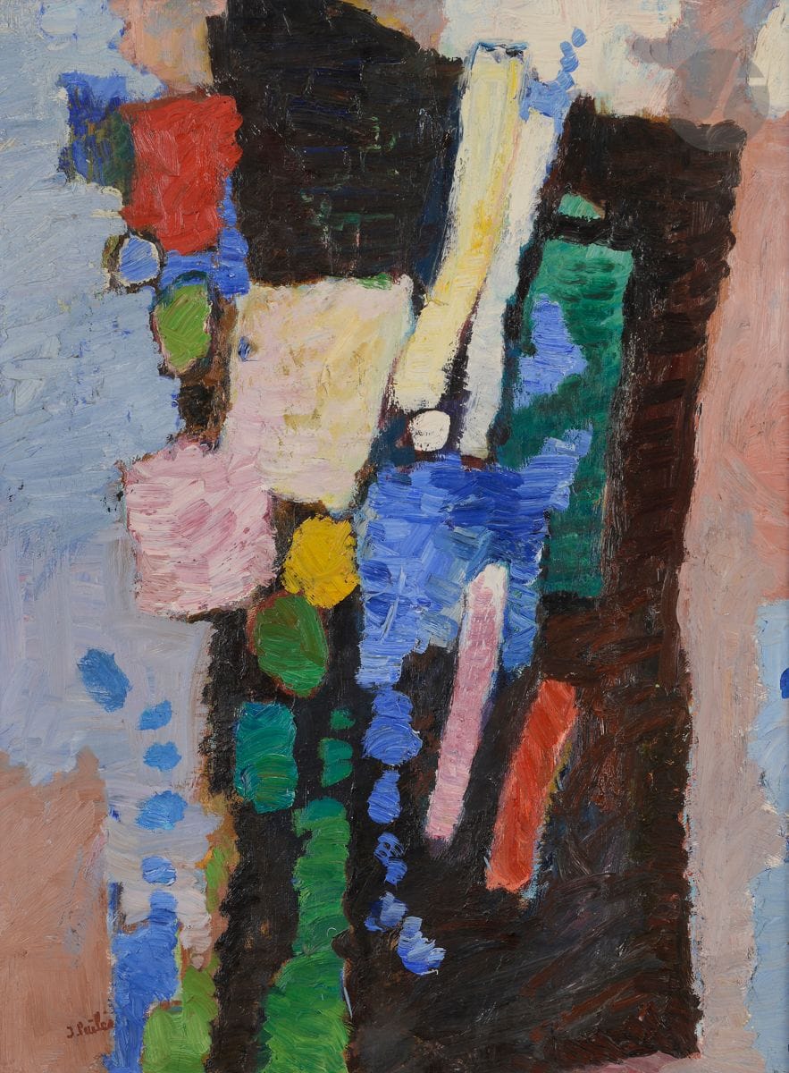 Isaac PAILES (1895-1978)
Ma palette n°43
Huile sur toile.
Signée en bas à gauche.
Titrée au dos sur le châssis.
73 x 54 cm