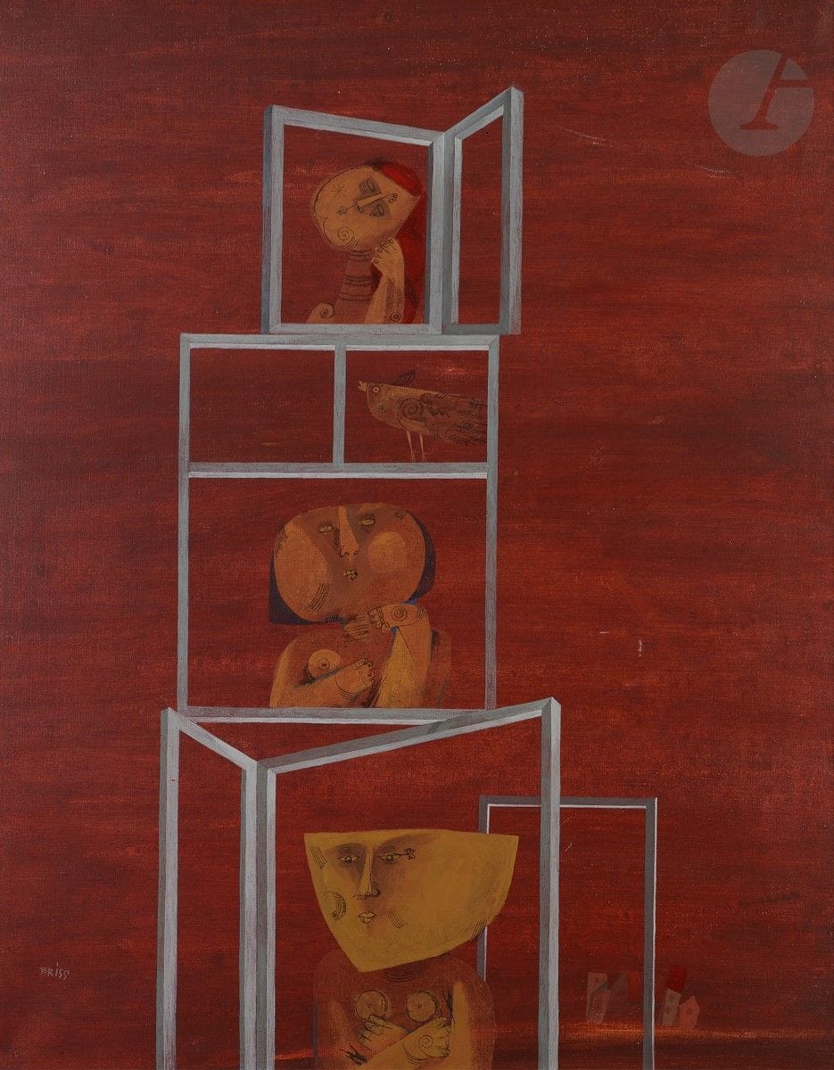 Sami BRISS [Franco-Israeli] (born 1930
)WindowsOil
on canvas.
Signed lower left.
81 x 65 cmProvenance

: 
Galerie Romanet, Paris (label on the back)



.


