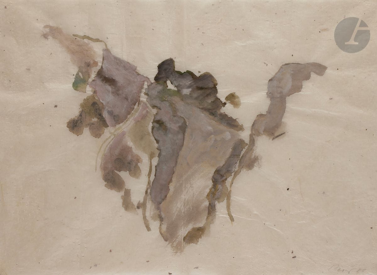 Miklos BOKOR [hongrois] (1927-2019)
Floirac, 1986
Aquarelle sur papier Japon.
Signée et datée en bas à droite.
45 x 63 cm