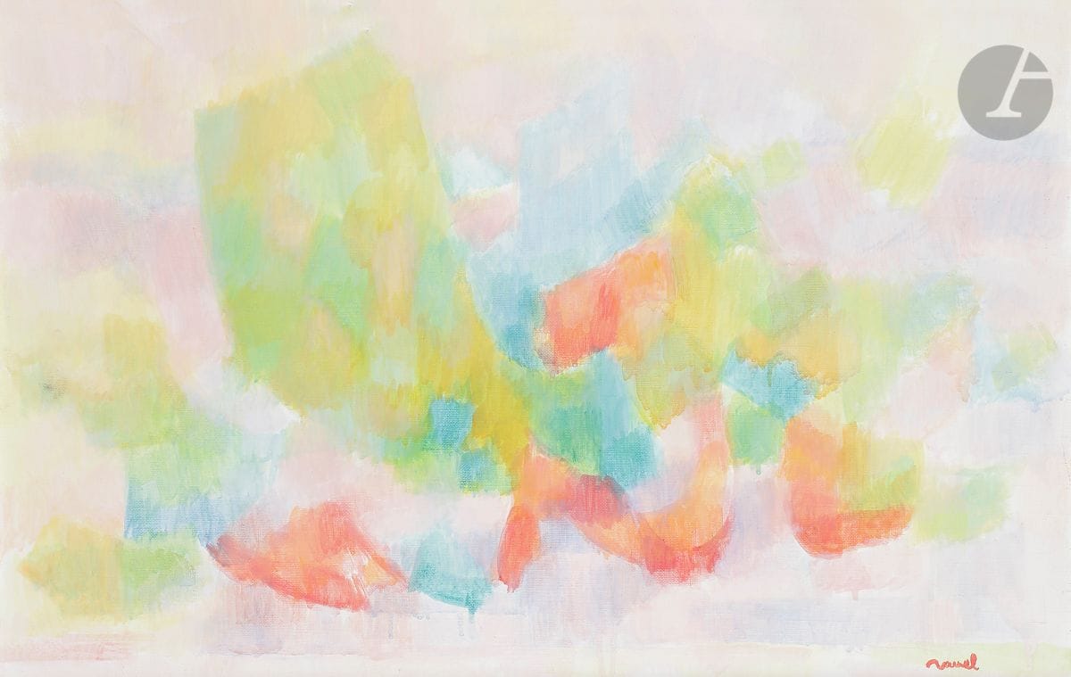 Daniel RAVEL (1915-2002
)One Day the Rainbow, 1994 
Oil on canvas.
Signed lower right.
Signed, dated and titled on the back.
38 x 55 cmProvenance

:
Collection of Mr F., Var.







