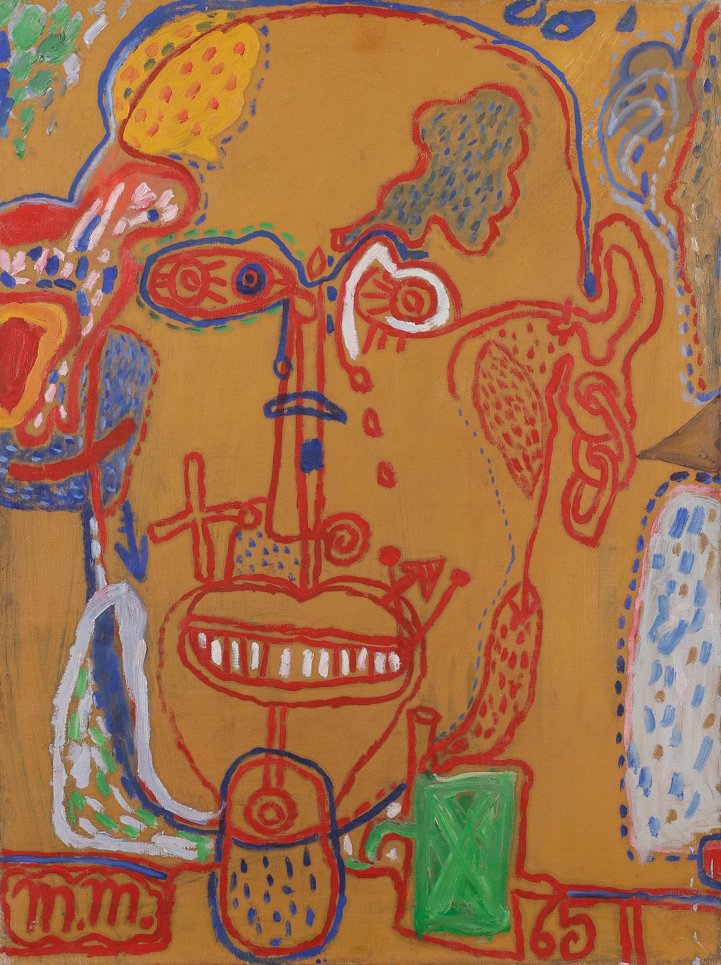
Michel MACRÉAU (1935-1995)



Portrait d'homme, 1965



Huile sur toile.



Monogrammée et datée dans le bas.



Monogrammée au dos.



65 x 50 cm





Provenance : 



Collection du peintre David Azuz, ami de l'artiste.



Un certificat de Monsieur Jean-Dominique Jacquemond pourra être remis à l’acquéreur, à sa charge et à sa demande. Nous remercions Monsieur Jean-Dominique Jacquemond pour toutes les informations qu’il nous a transmises.
