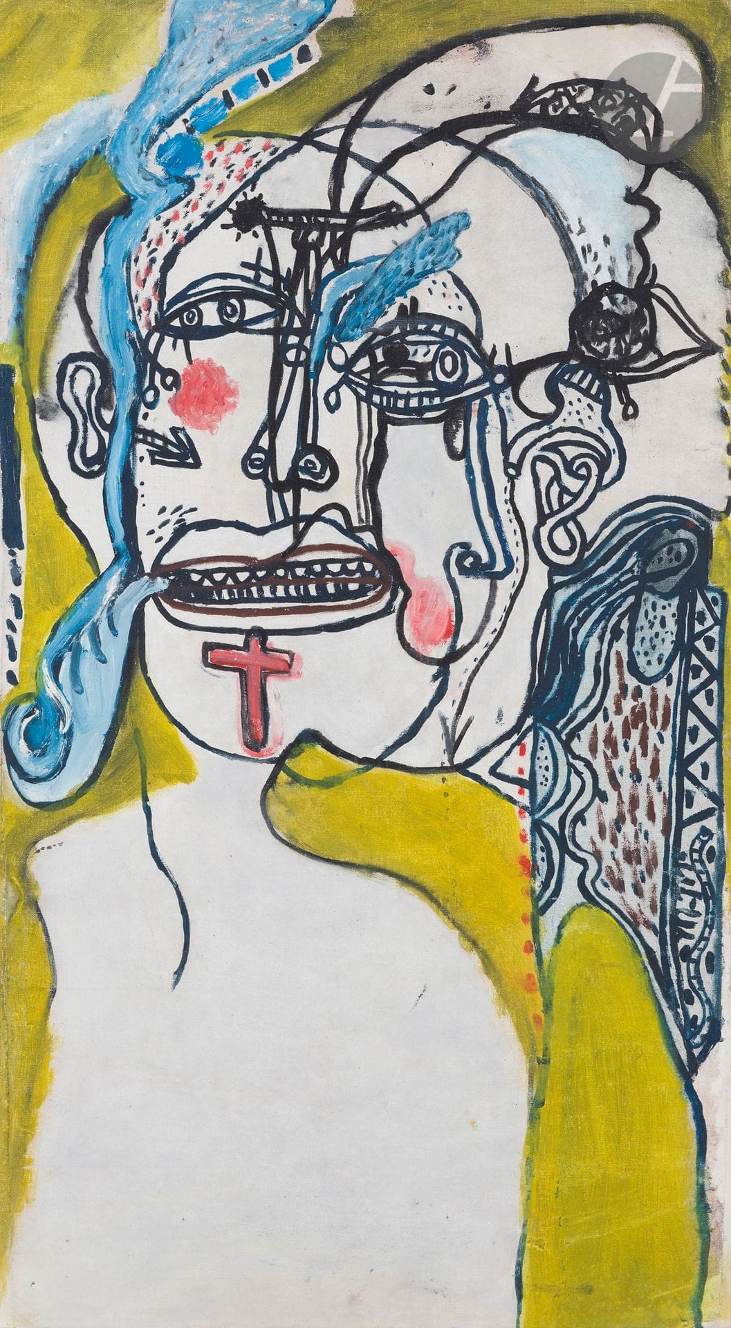 
Michel MACRÉAU (1935-1995)



Buste d'homme, 1965



Huile sur toile contrecollée sur toile



Monogrammée sur la droite.



(Restaurations).



94 x 52 cm





Provenance : 



Collection du peintre David Azuz, ami de l'artiste.



Un certificat de Monsieur Jean-Dominique Jacquemond pourra être remis à l’acquéreur, à sa charge et à sa demande. Nous remercions Monsieur Jean-Dominique Jacquemond pour toutes les informations qu’il nous a transmises.
