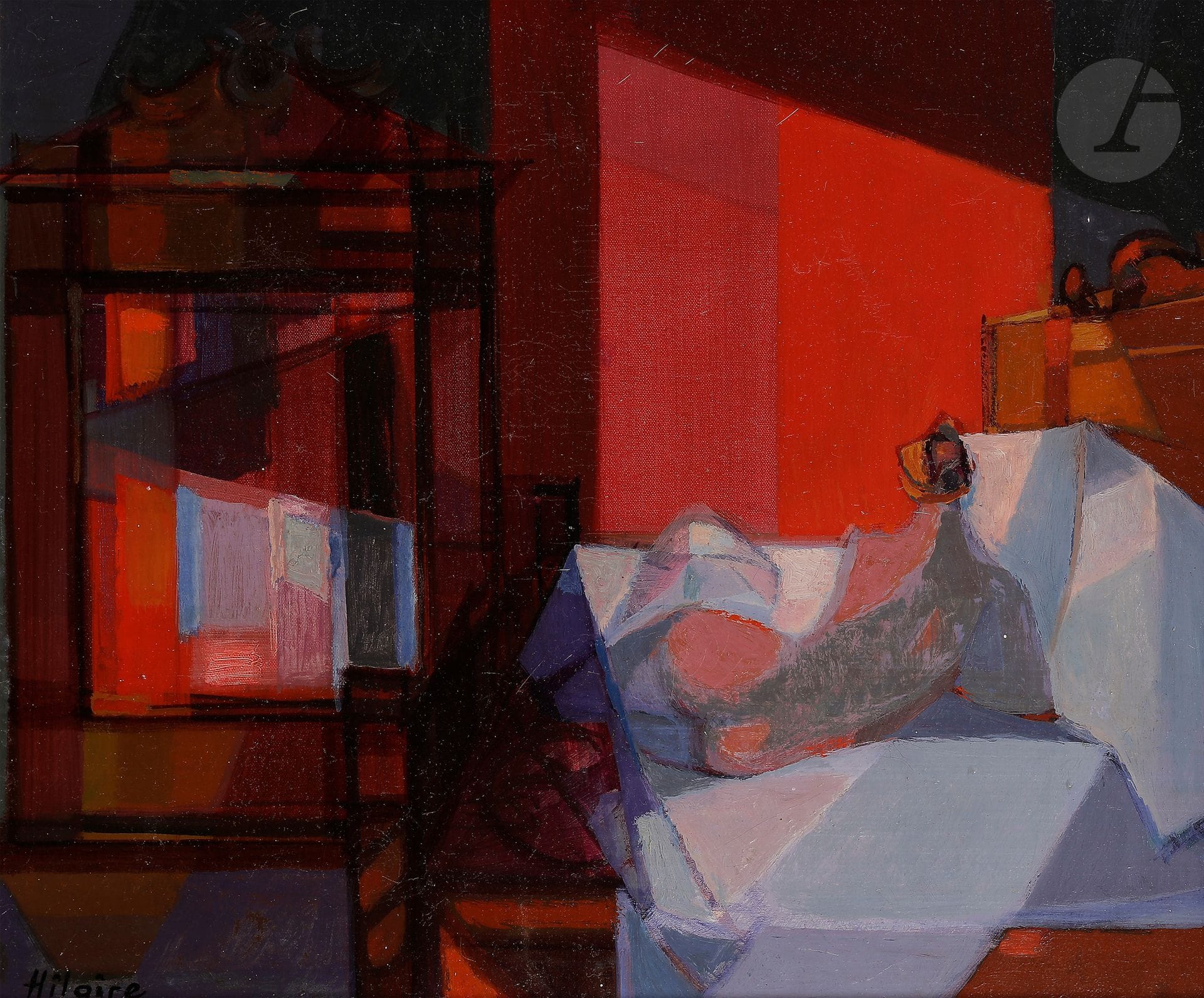 Camille HILAIRE (1916-2004)
Nu à la fenêtre
Huile sur toile.
Signée en bas à gauche.
38 x 46 cm