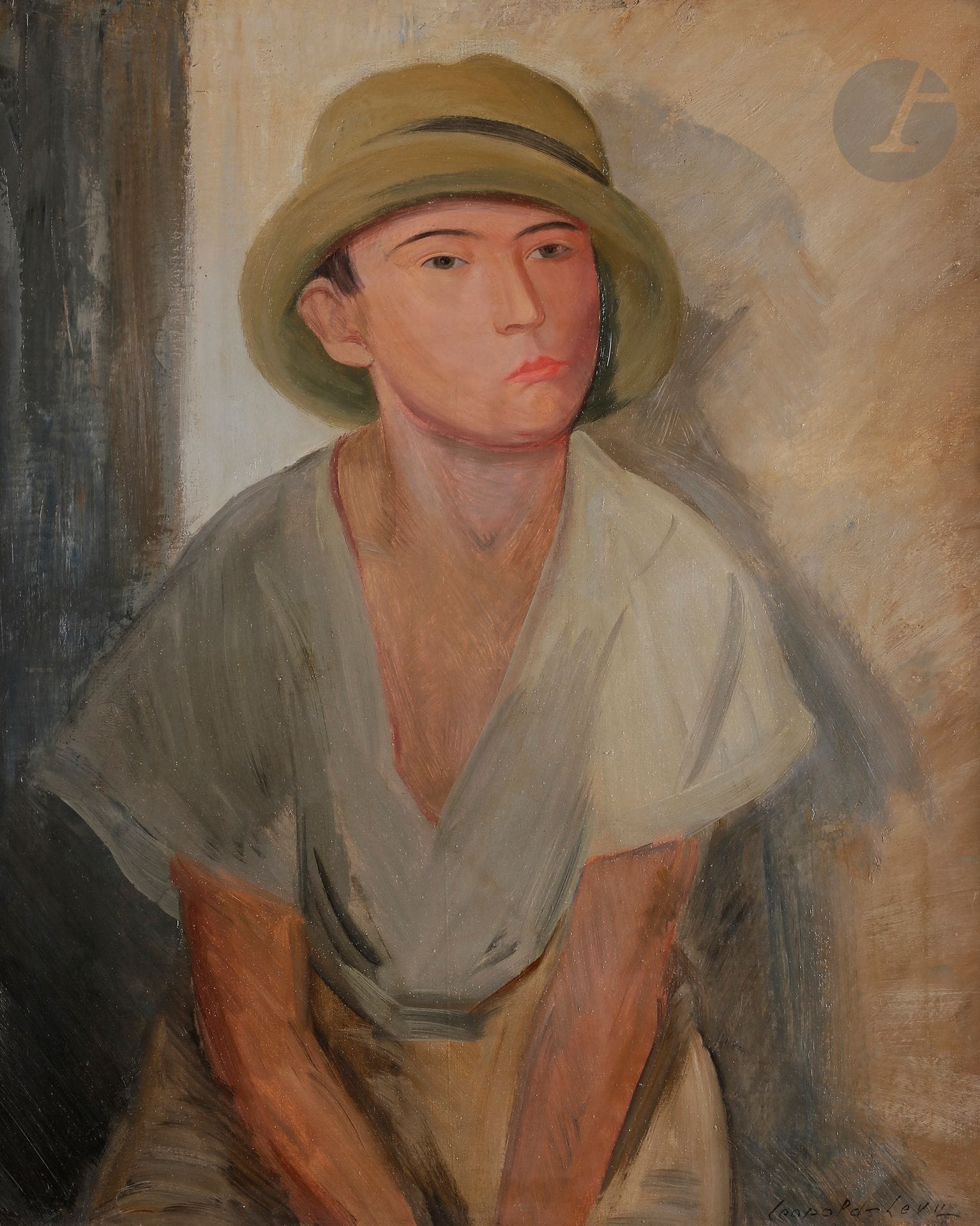 Léopold LEVY (1882-1966)
Femme au chapeau
Huile sur toile.
Signée en bas à droite.
65 x 54 cm