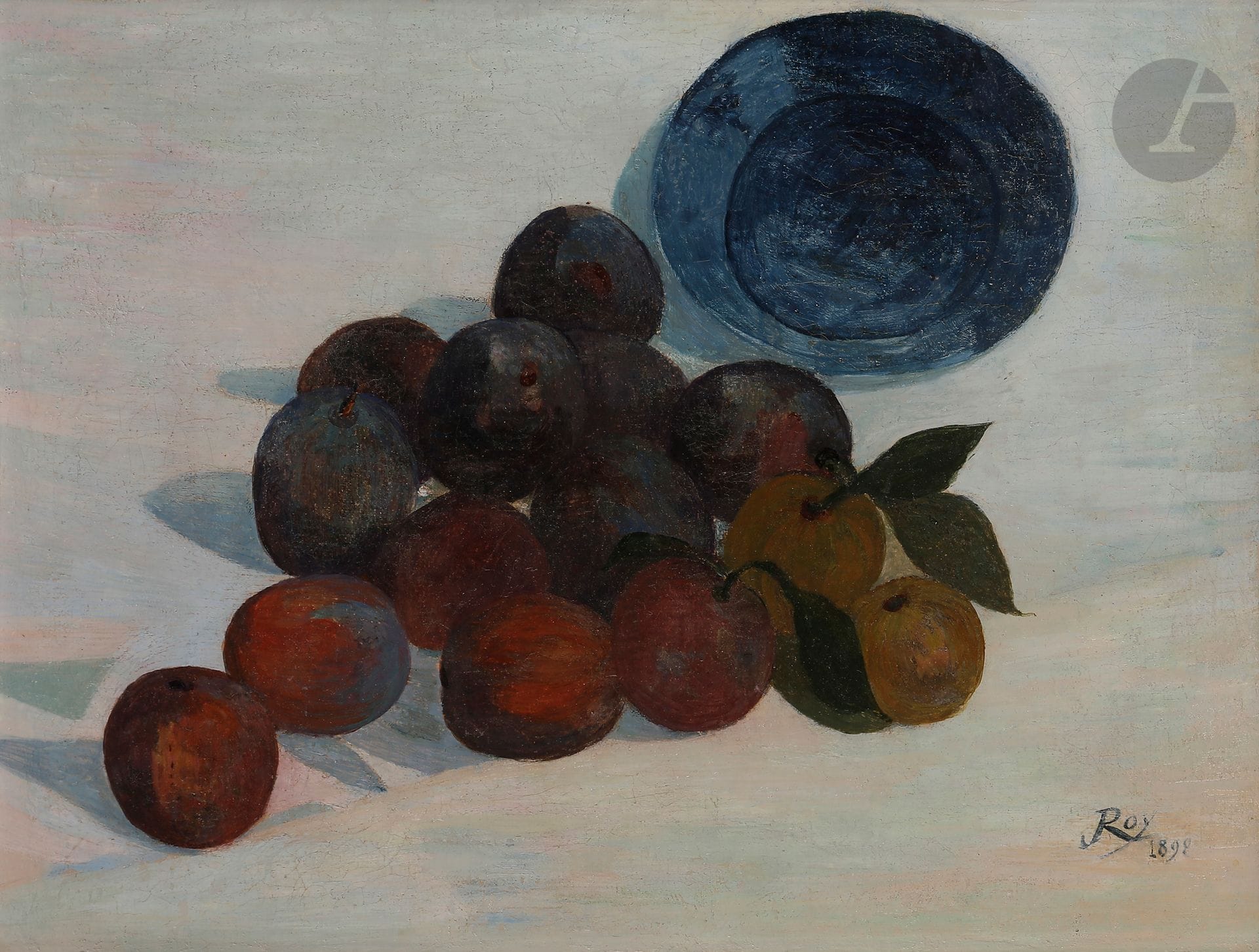 
Louis ROY (1862-1907)



Nature morte, 1898



Huile sur toile.



Signée et datée en bas à droite.



(Rentoilée et restaurations).



25 x 33 cm
