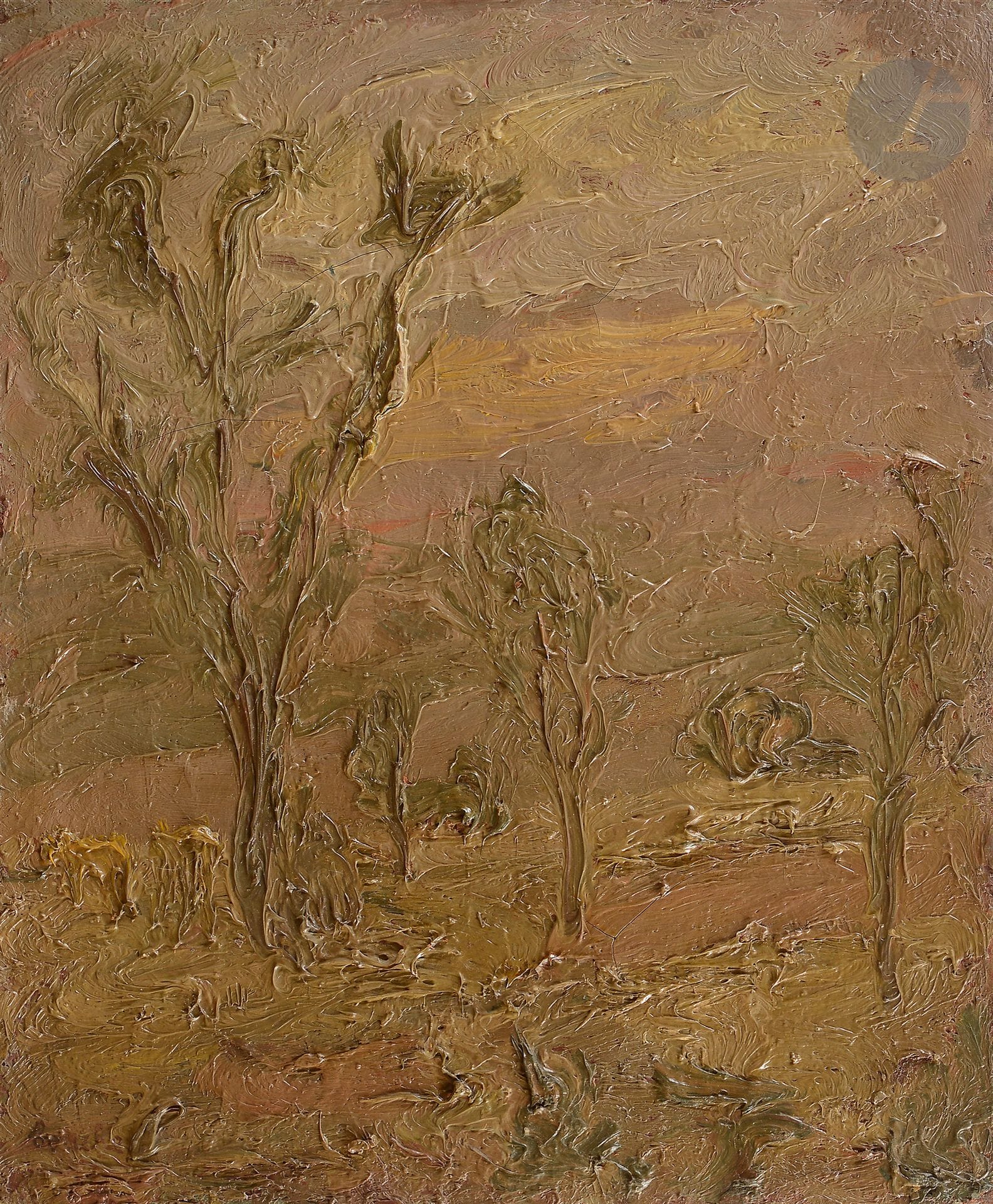 Georges Pierre H. BOUCHE (1874-1941)
Paysage
Huile sur toile.
Signée en bas à gauche.
(Craquelures).
61 x 50 cm