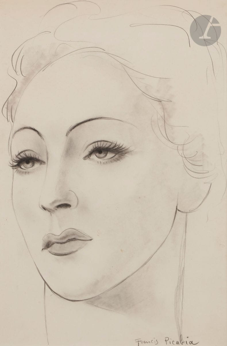 Francis PICABIA (1879-1953)
Portrait de femme, vers 1936-39
Crayon noir.
Signé en bas à droite.
33,5 x 22 cm

Un certificat du Comité Picabia en date du 24 mars 2021 sera remis à l'acquéreur.