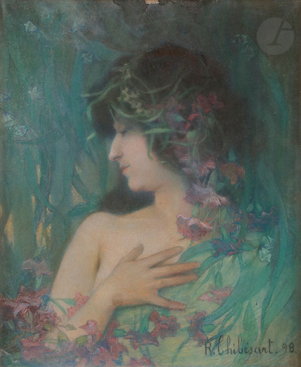 Raymond THIBÉSART (1874-1963
)Portrait of a woman, 1898Pastel
.
Signed and dated lower right.
(Small accidents).
52,5 x 44 cmProvenance

: 
Family of the artist.

Exhibition: 
Amiens, n° 508.










