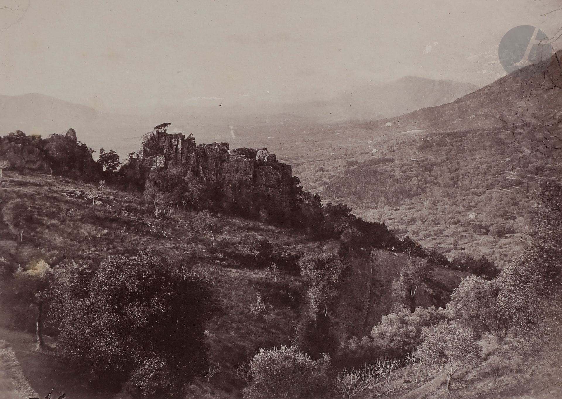 Charles Nègre (1820-1880) 
Midi de la France, 1863.  
Hyères. La Garde. 
Deux (2) épreuves sur papier albuminé, contrecollées sur cartons. Tampon « Ch. Nègre Pht. » et annotations manuscrites sur les montages en bas. 
15,5 x 21,8 et 13,4 x 18,8 cm

Charles Nègre (1820-1880)
Midi de la France, 1863. 
Hyères. La Garde.
Two albumen prints, mounted on boards. Stamp "Ch. Nègre Pht" and annotations on mounts.
15.5 x 21.8 and 13.4 x 18.8 cm